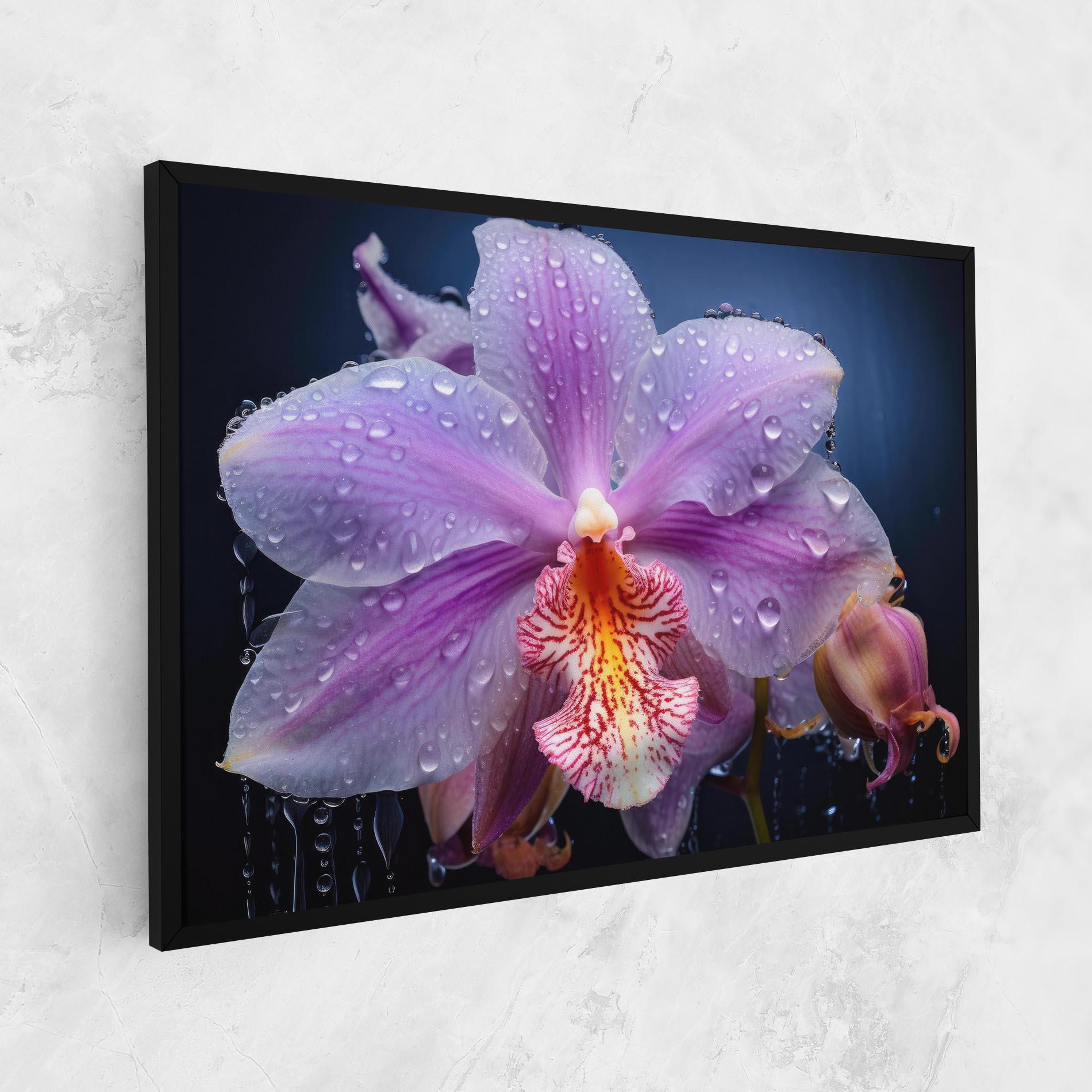 Картина на платно Orchid In Rain mockup 1