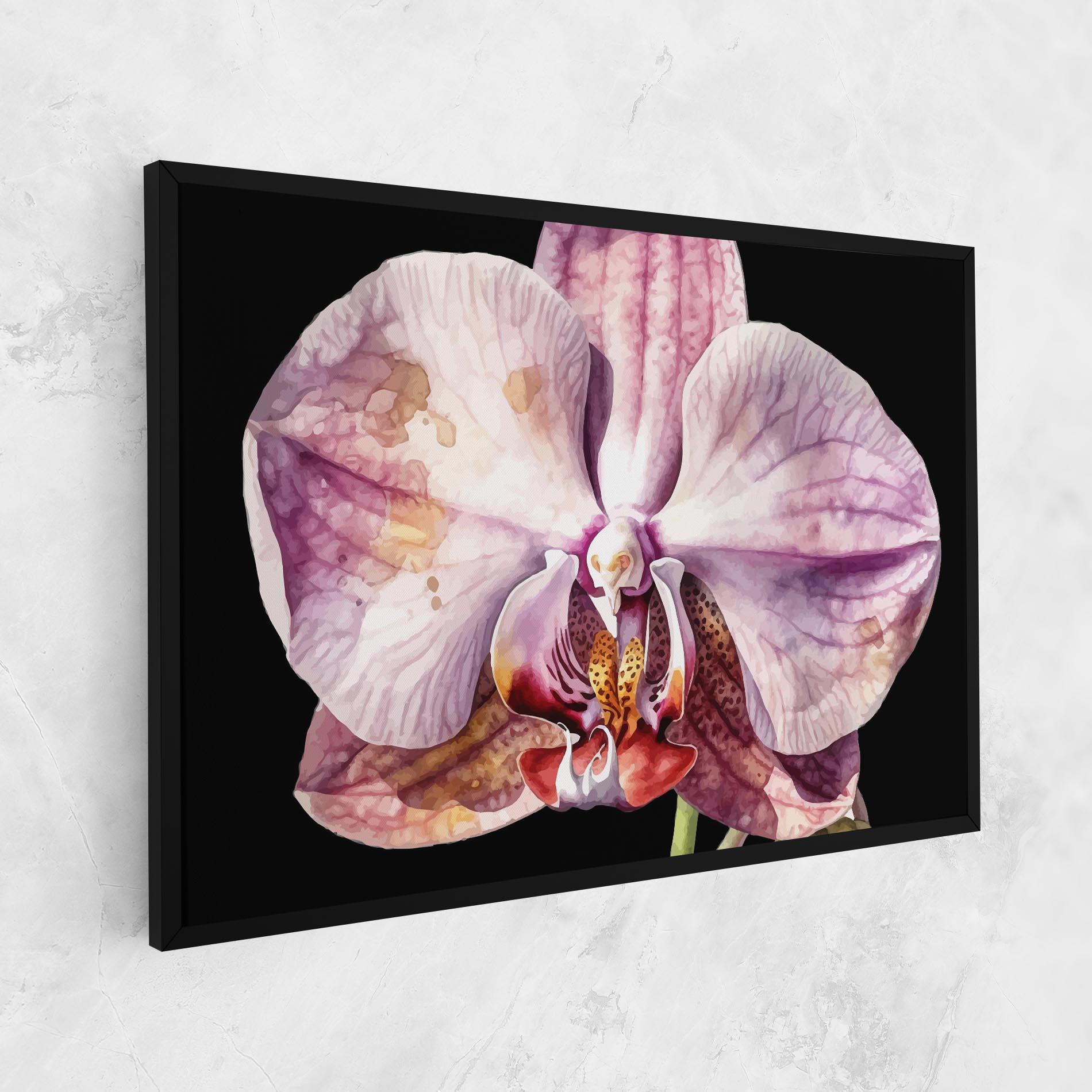 Картина на платно Painted Orchid mockup 1