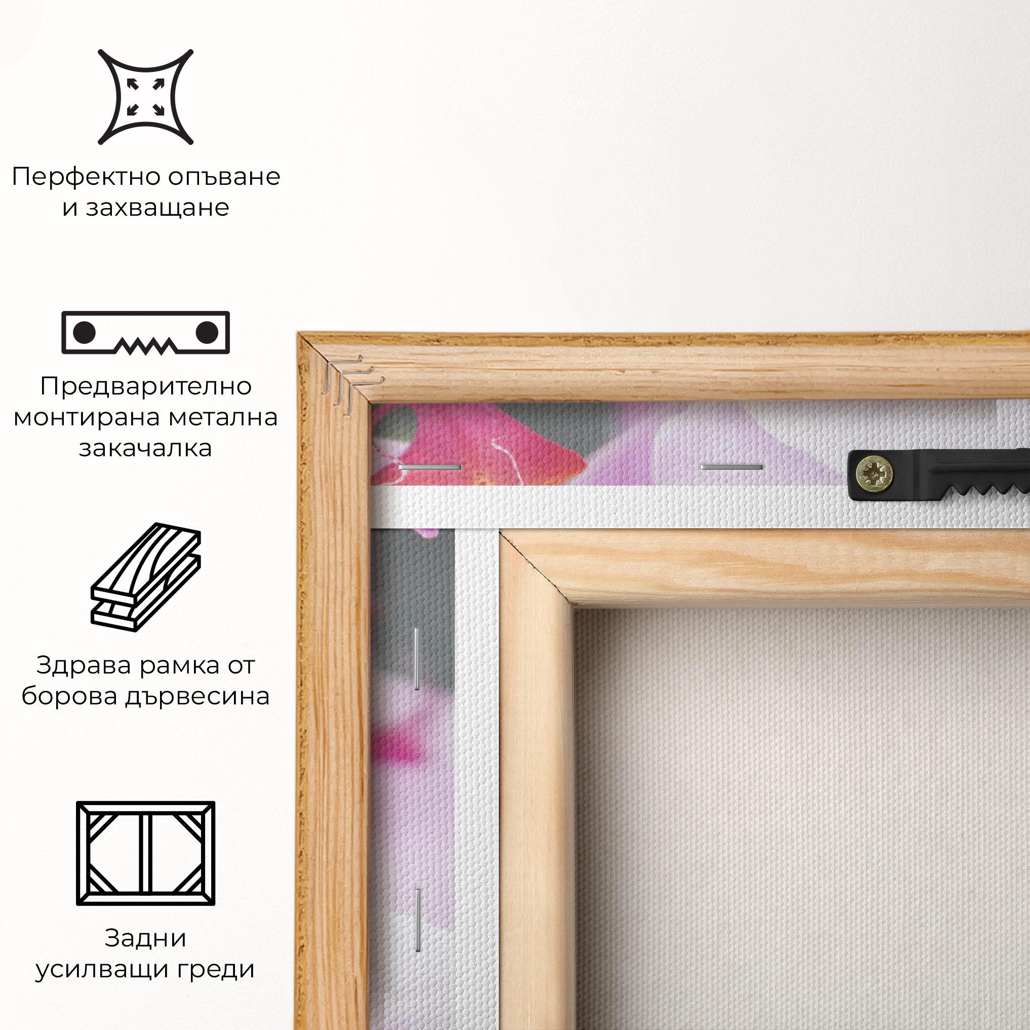 Картина на платно Light Purple Orchid mockup 5