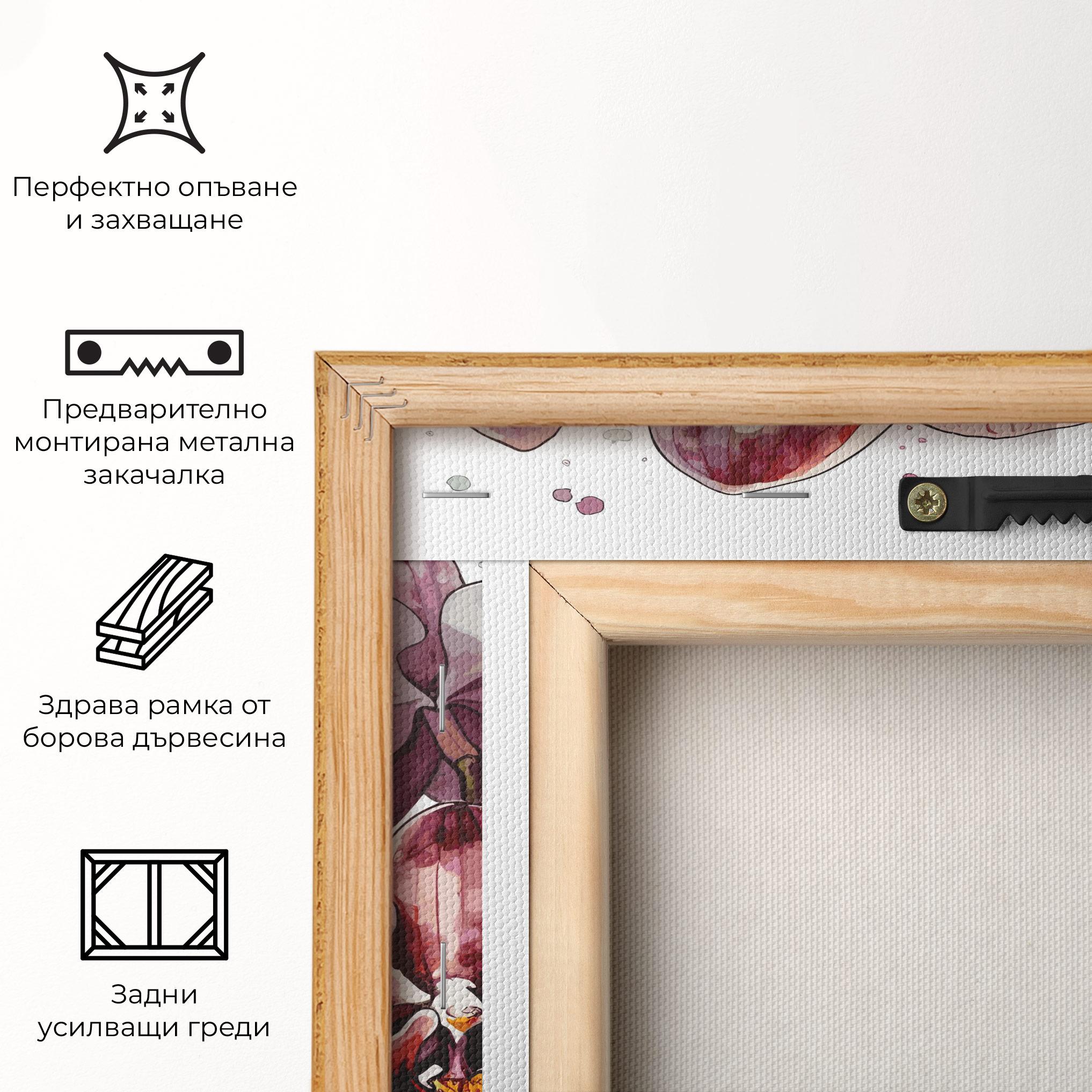 Картина на платно Orchid Art mockup 5