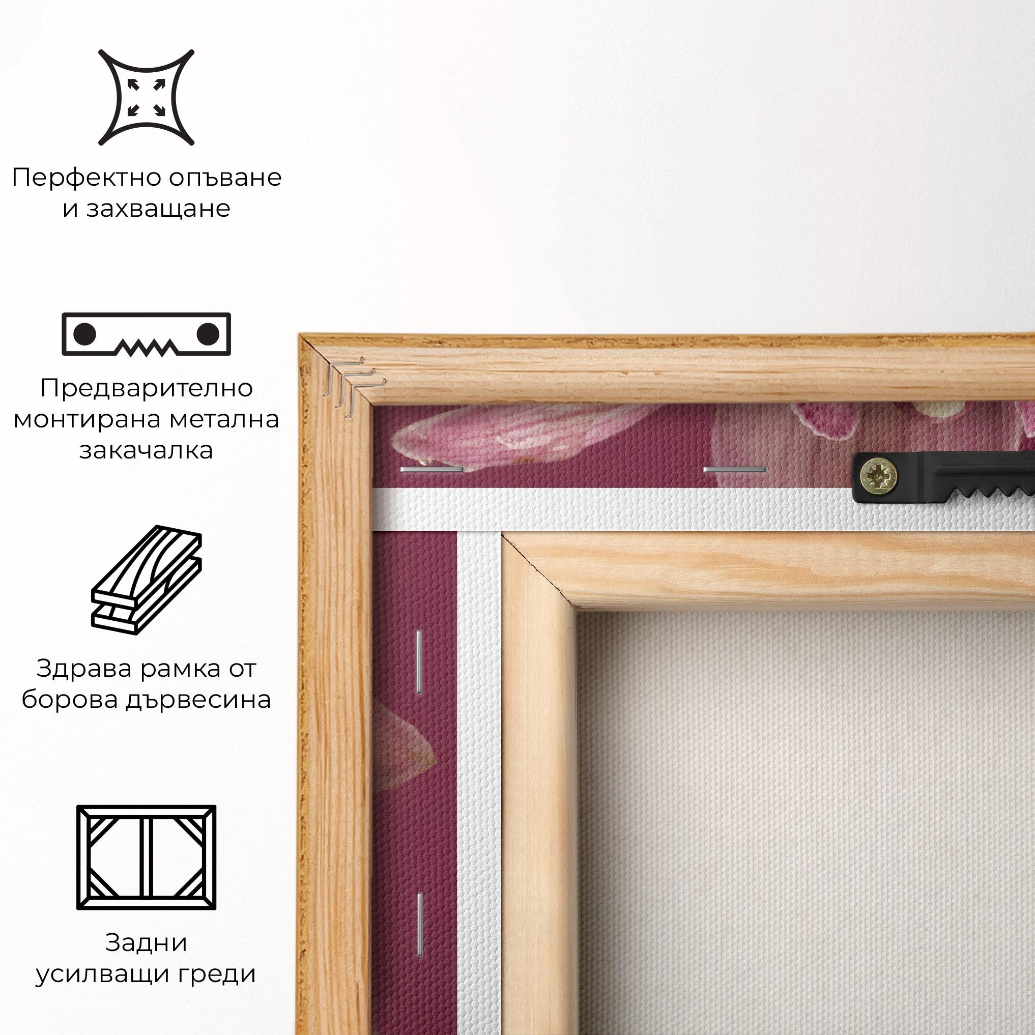 Картина на платно Orchid Holding mockup 5