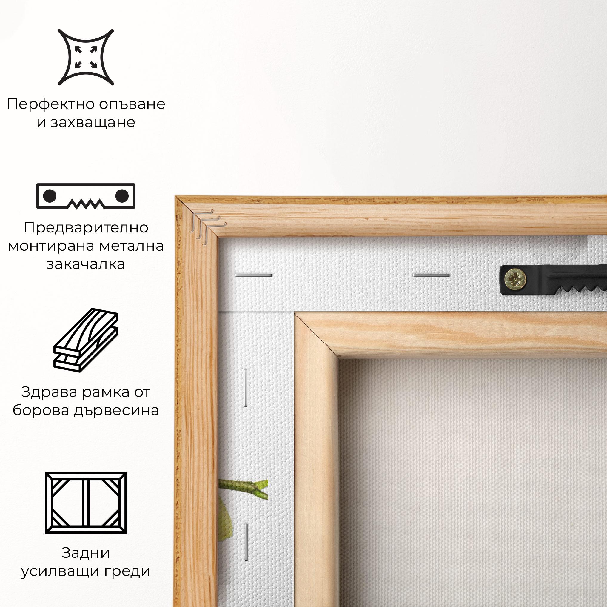 Картина на платно Orchids On White mockup 5