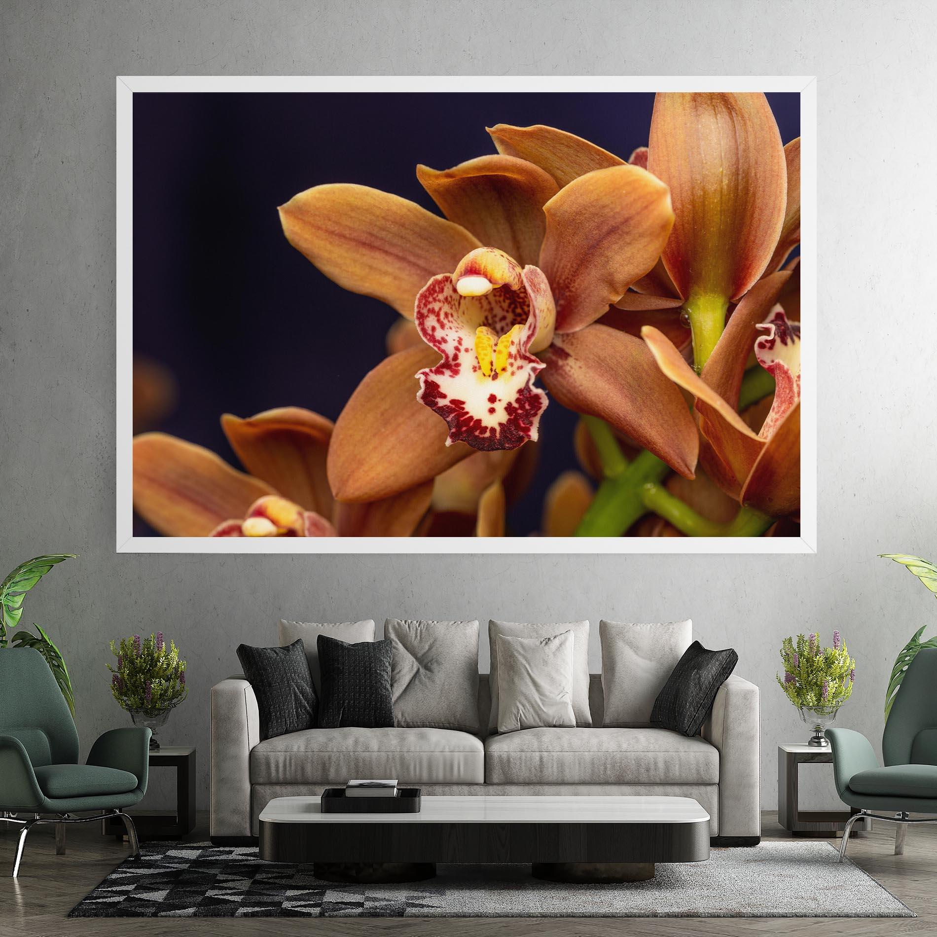 Картина на платно Dirty Orange Orchid mockup 7