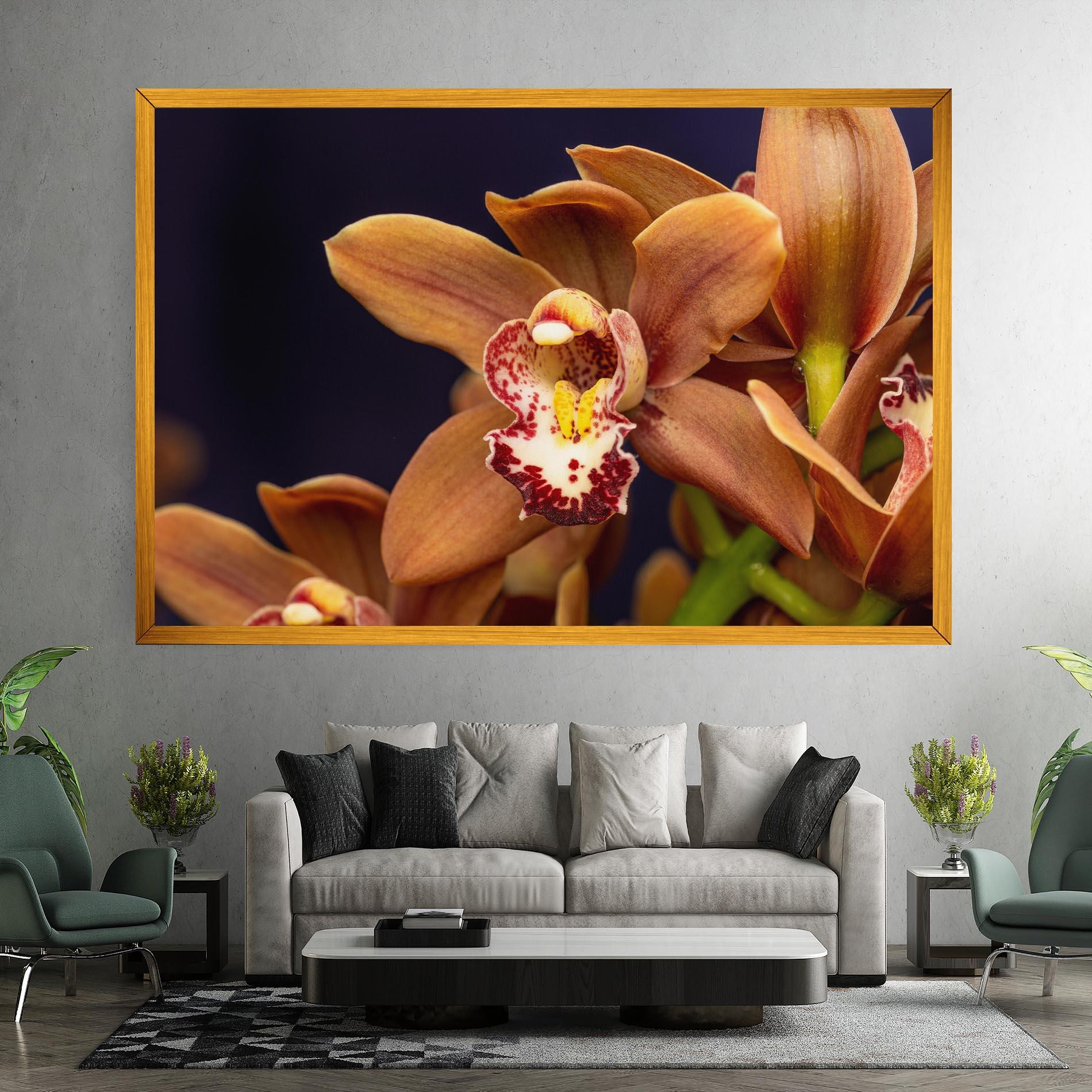 Картина на платно Dirty Orange Orchid mockup 7