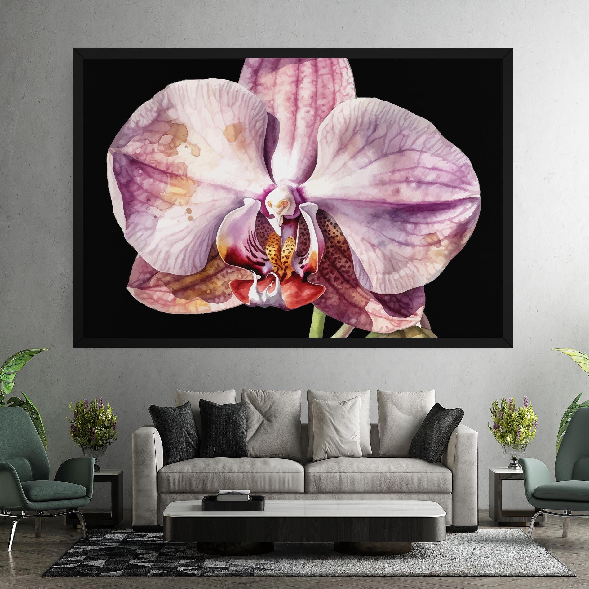 Картина на платно Painted Orchid mockup 7