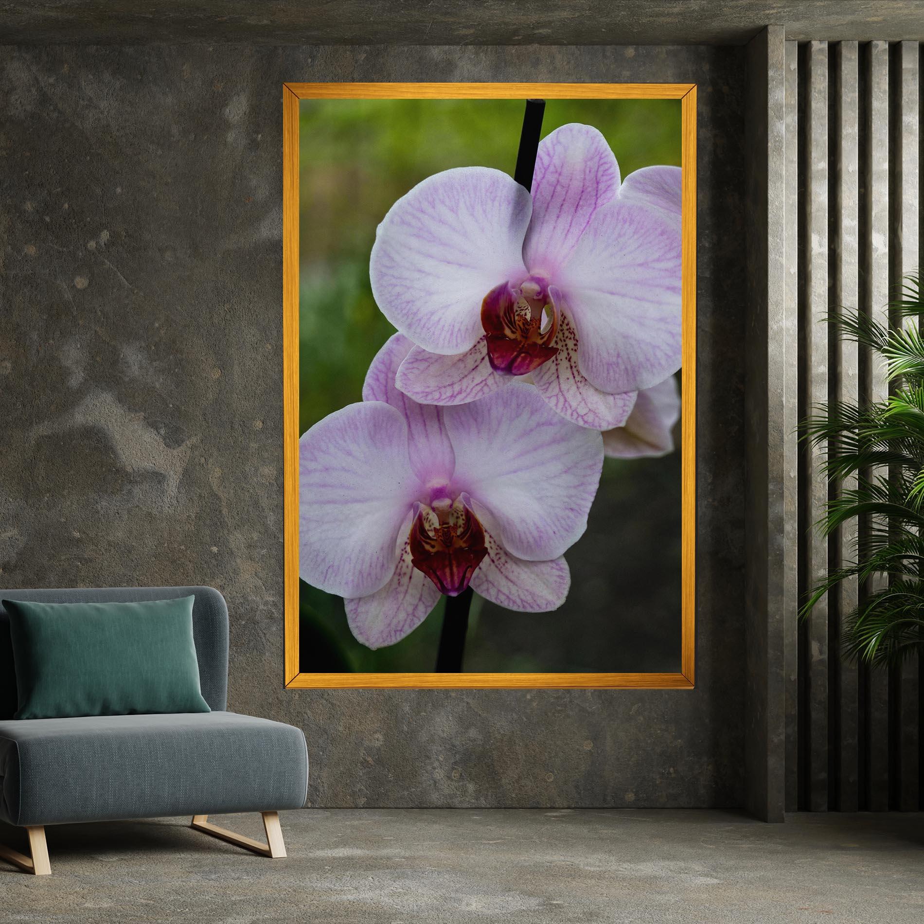 Картина на платно Garden Light Purple Orchid mockup 7