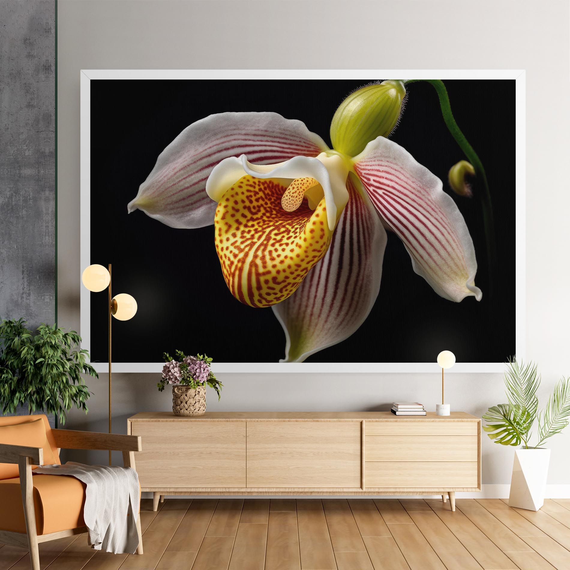 Orchid On Black mockup 9