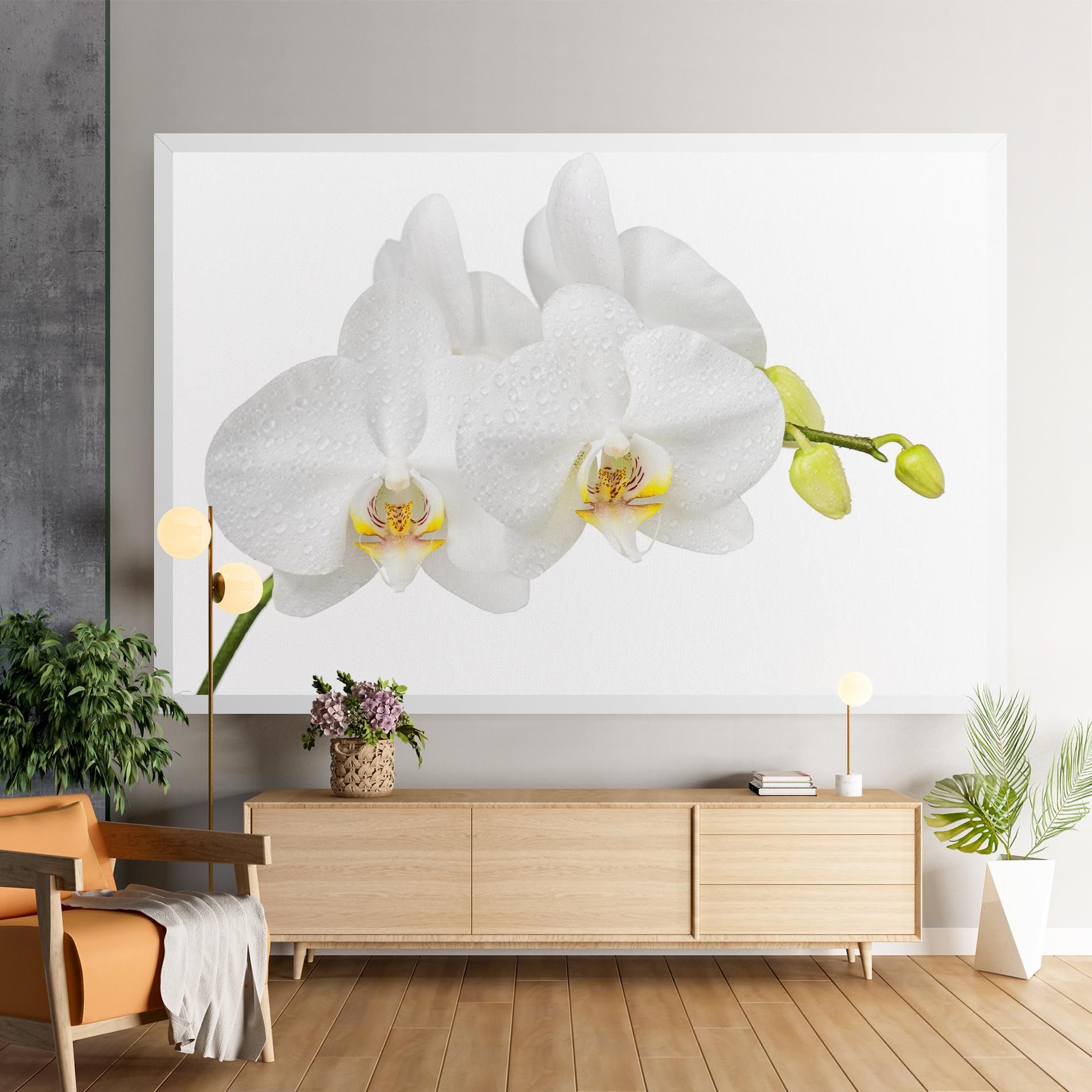Orchids On White mockup 9