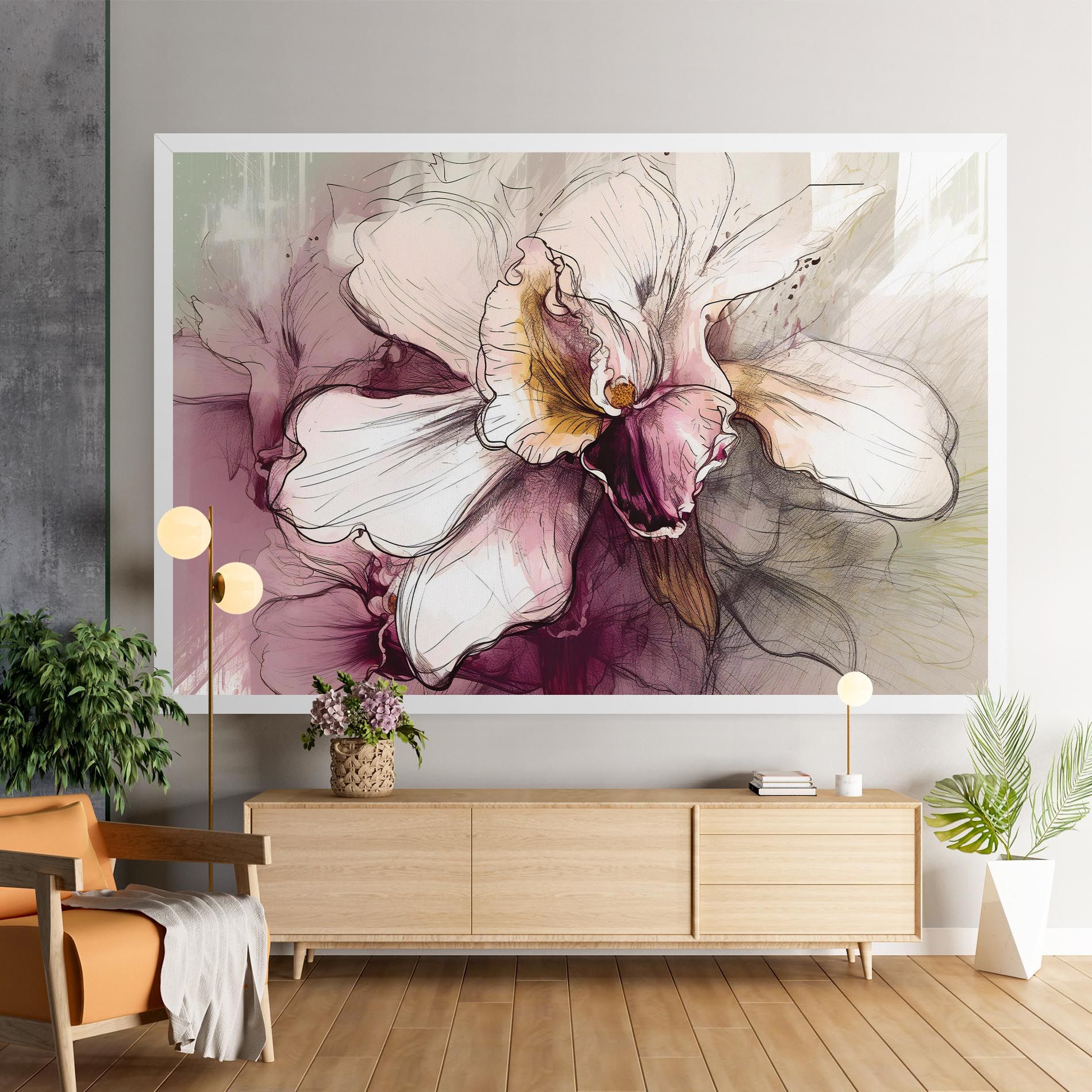Painted Purple Orchid mockup 9