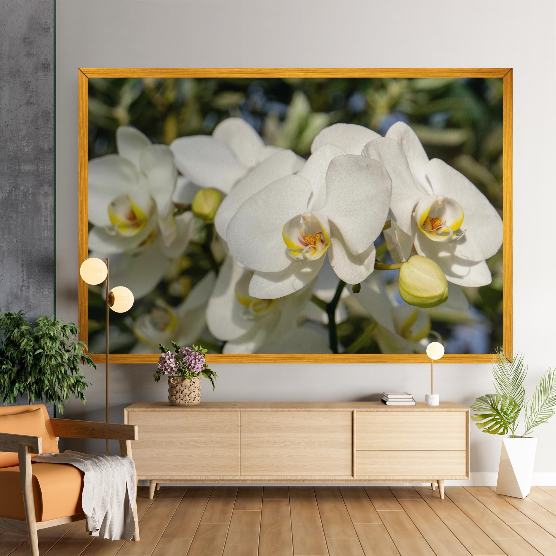 Картина на платно Big Orchids In Nature mockup 9