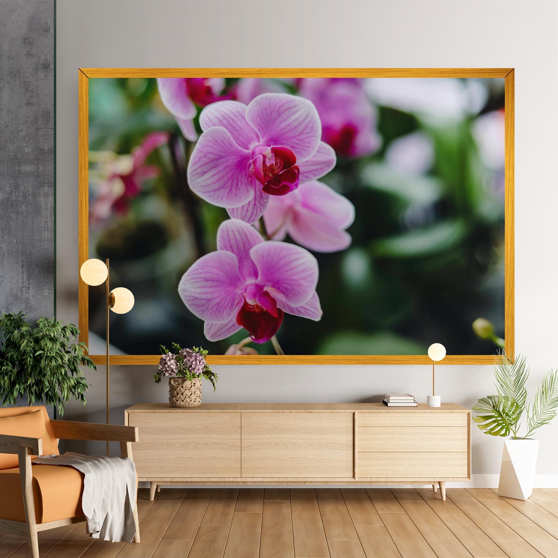 Garden Purple Orchids mockup 9