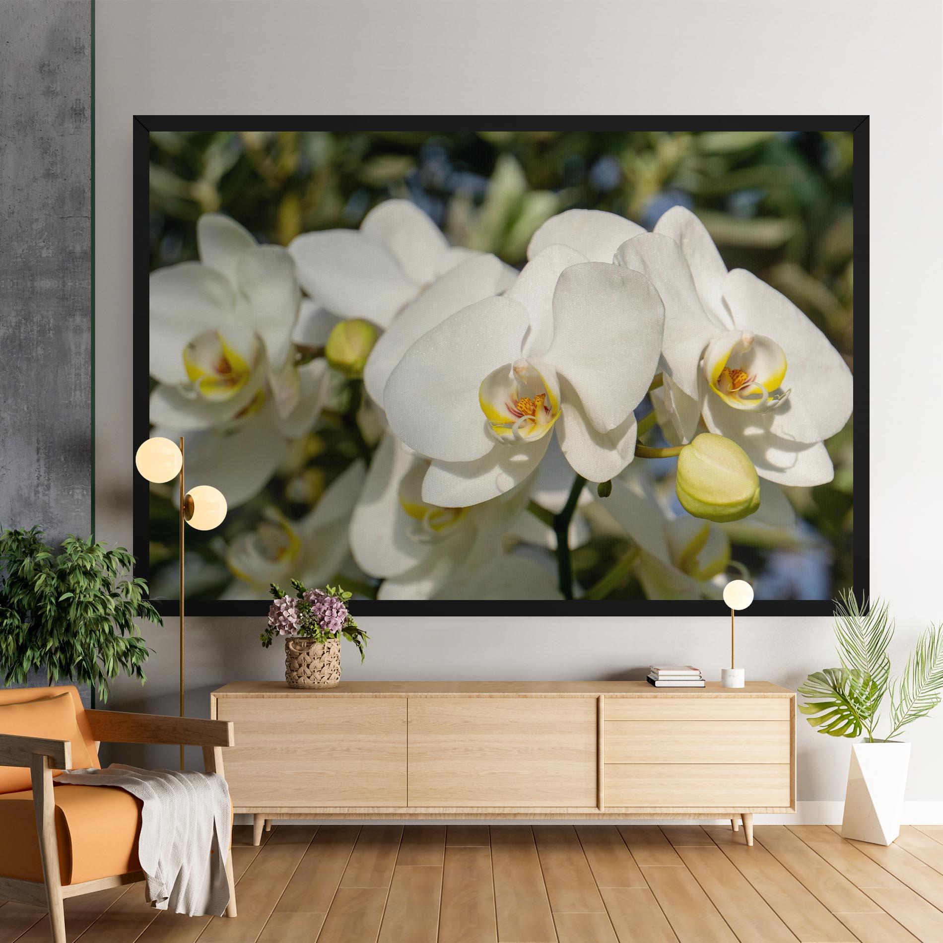 Картина на платно Big Orchids In Nature mockup 9