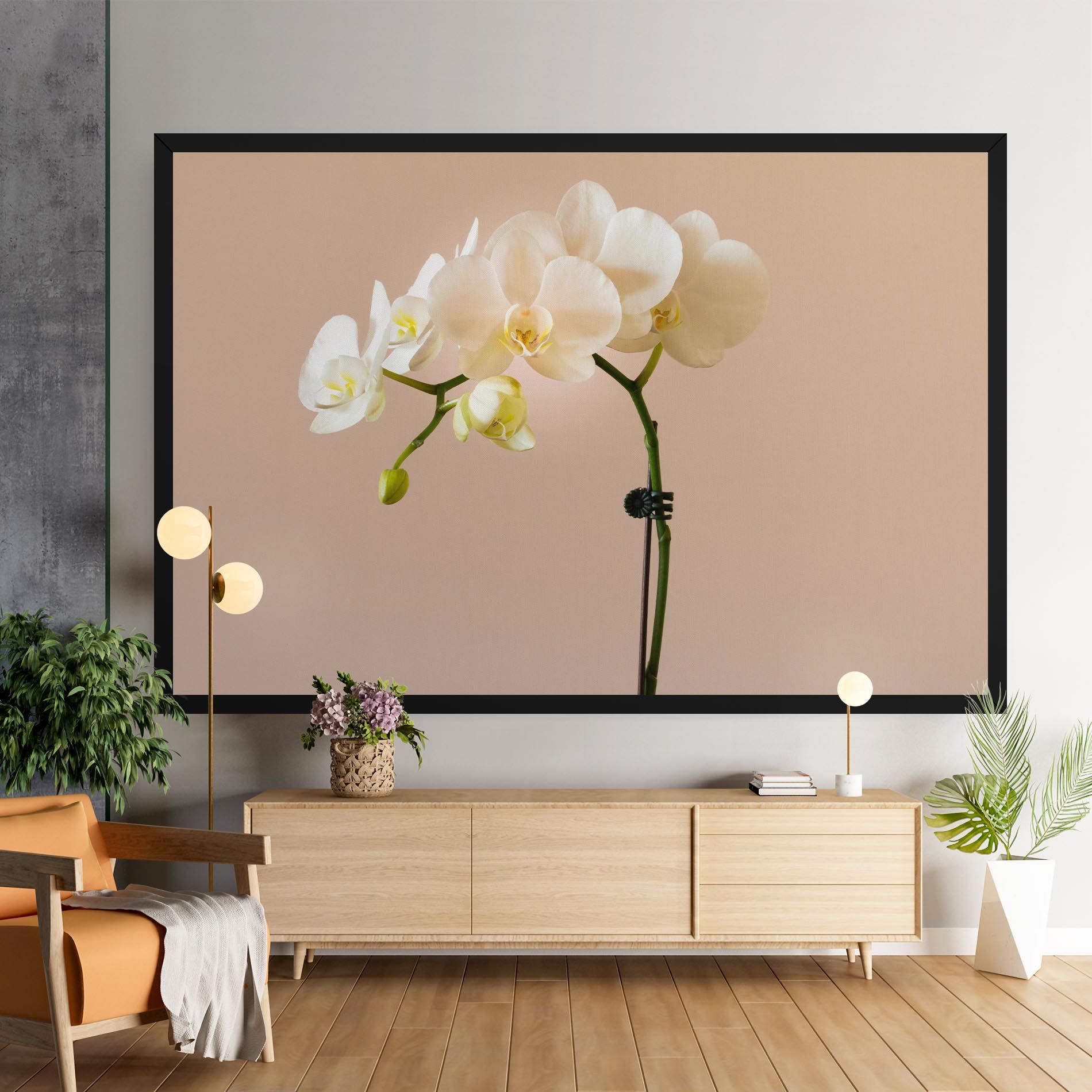 Cream Orchid On Pink mockup 9