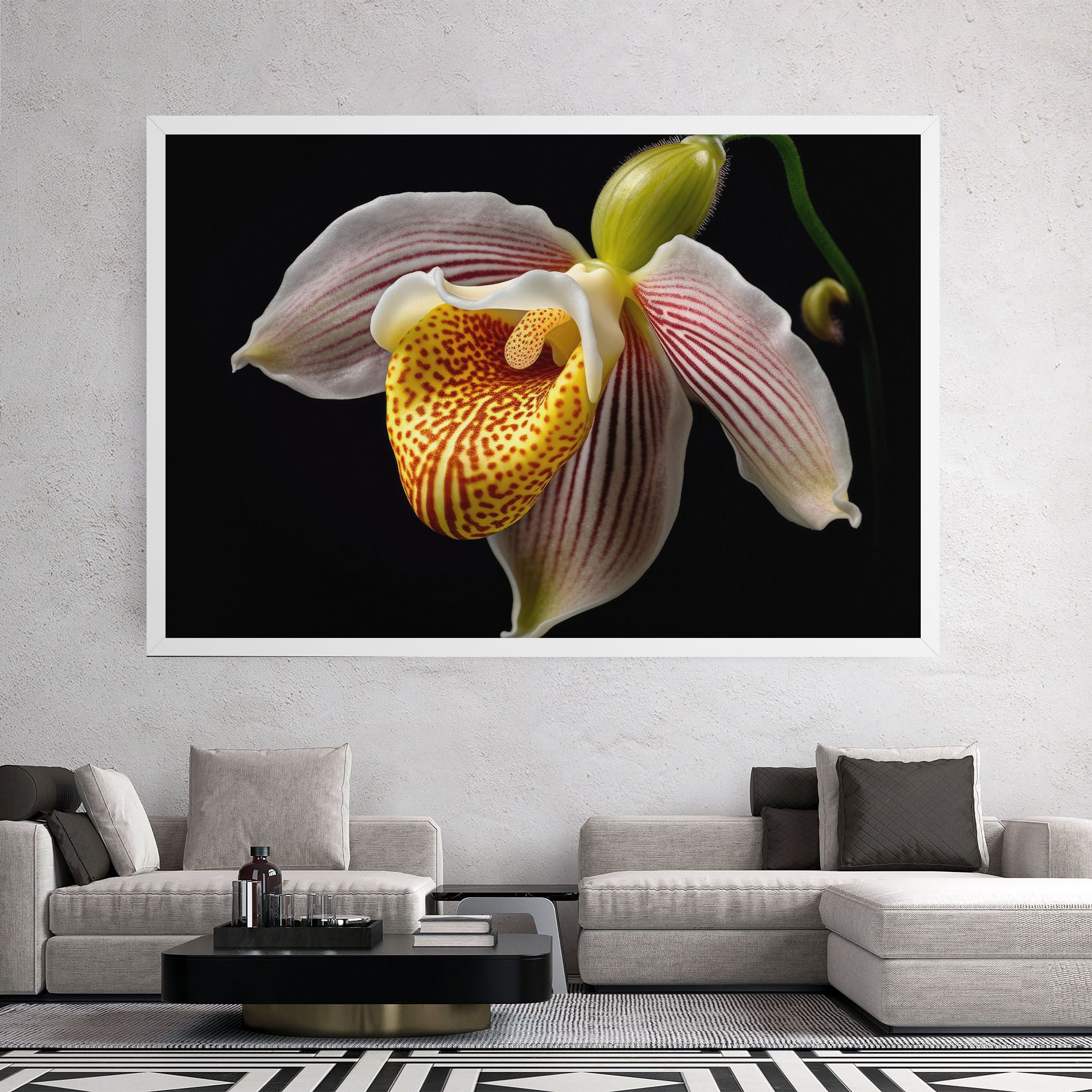 Orchid On Black mockup 2