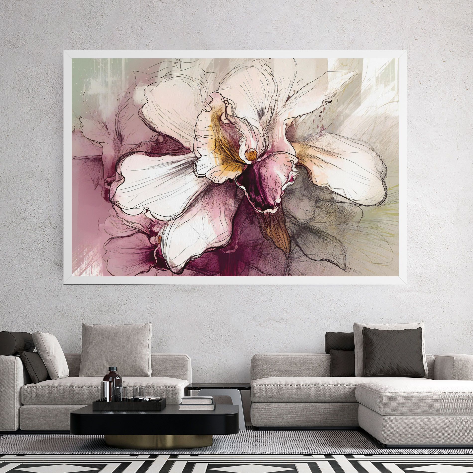 Painted Purple Orchid mockup 2