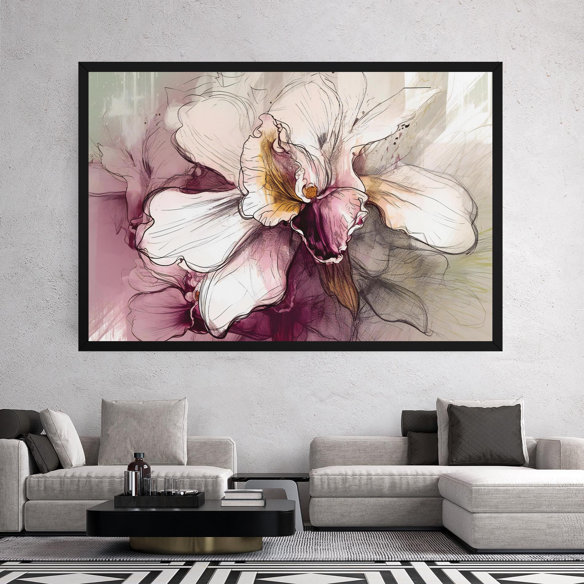 Painted Purple Orchid mockup 2