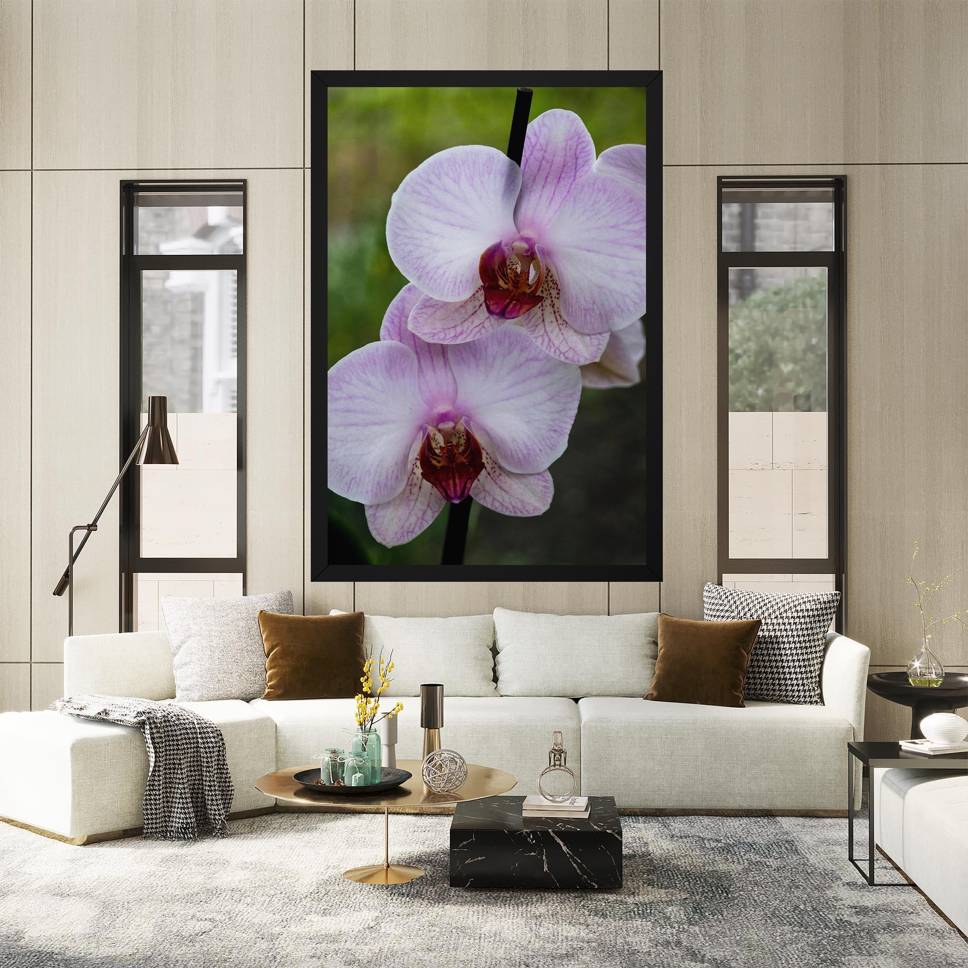 Картина на платно Garden Light Purple Orchid mockup 2