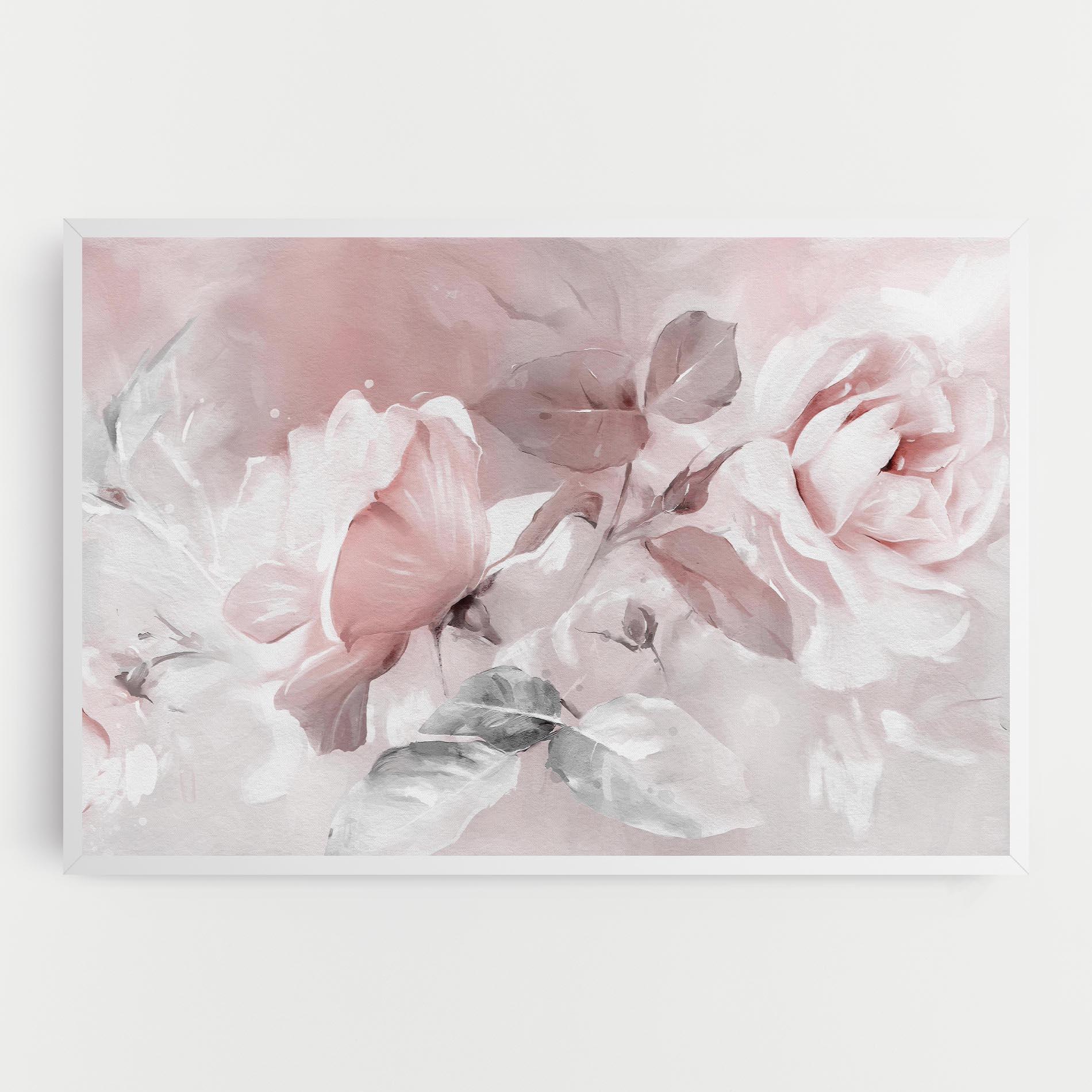 Картина на платно Abstract Pink Flowers mockup 0