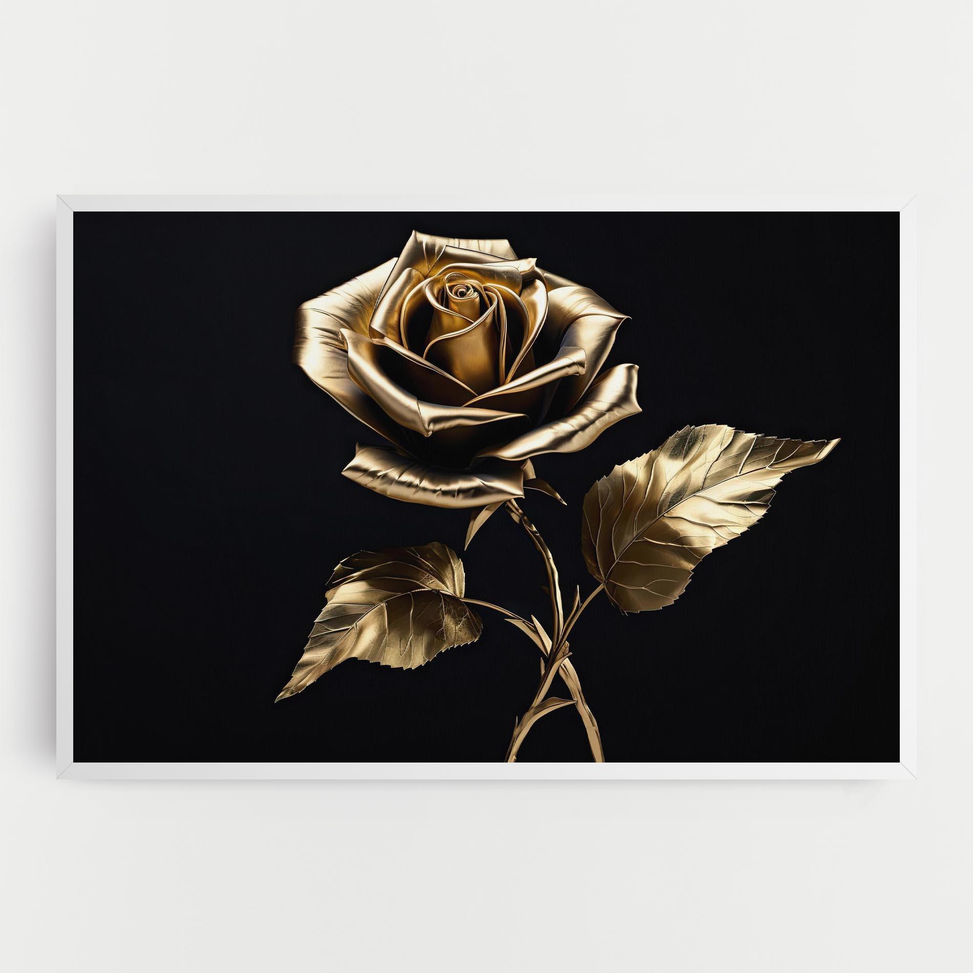 Картина на платно Beautiful Golden Rose mockup 0