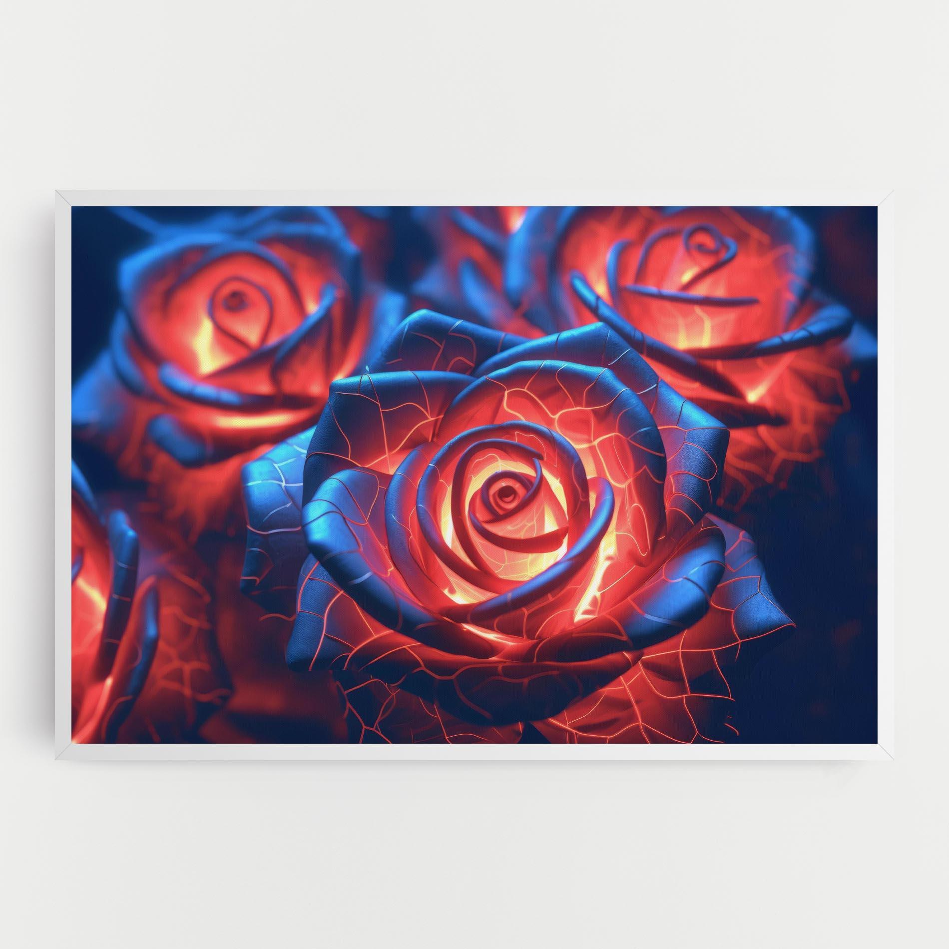 Картина на платно Glowing Roses mockup 0