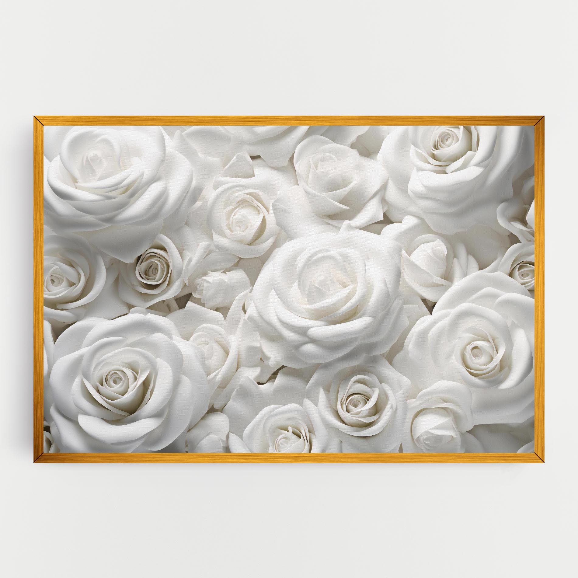 3d White Roses mockup 0