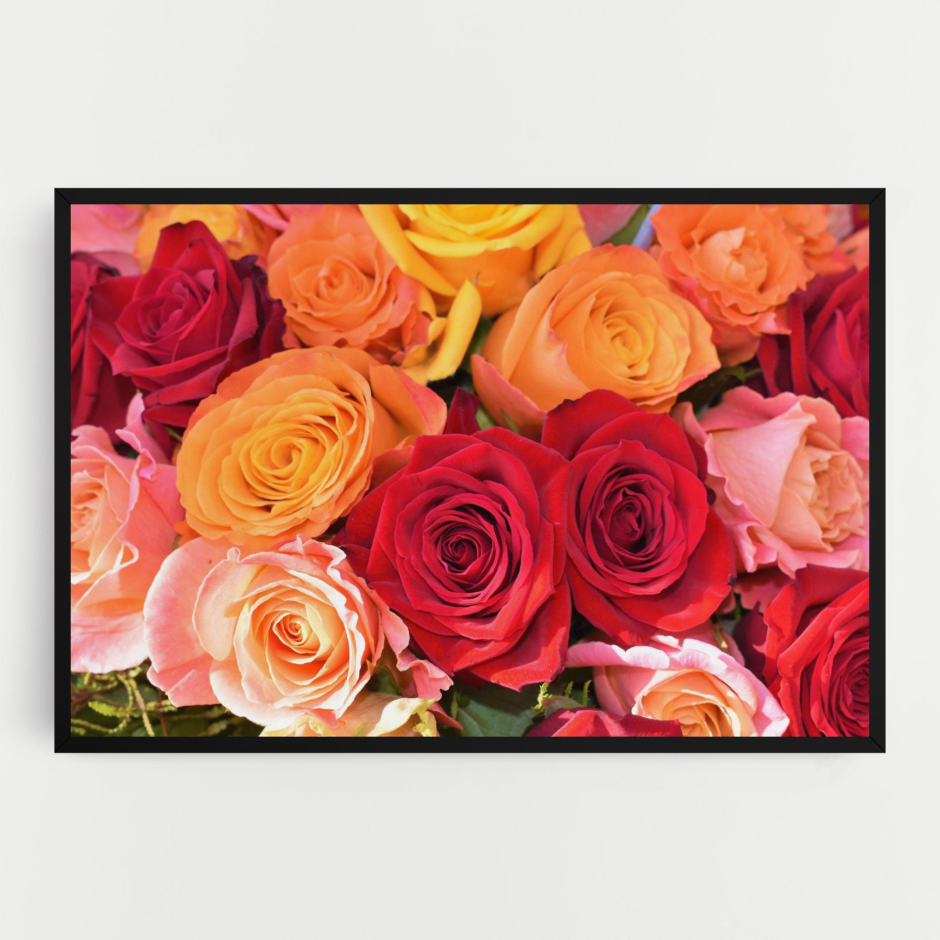 Картина на платно Mixed Roses mockup 0