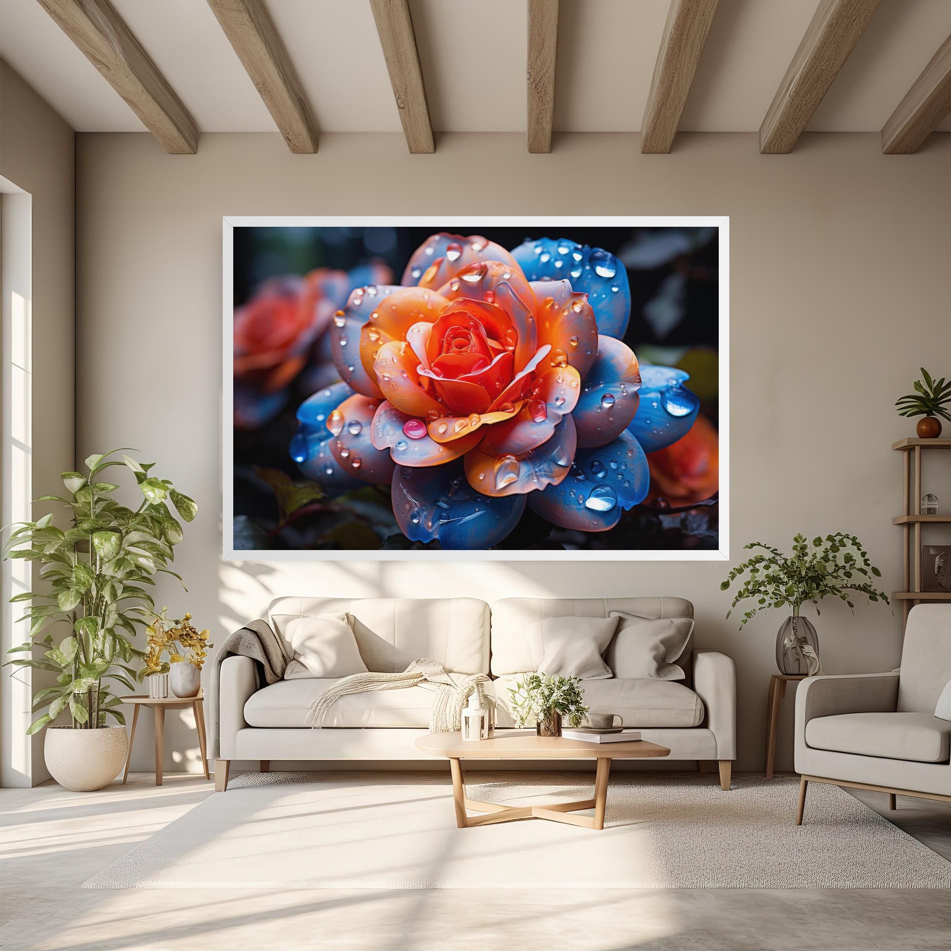 Orange Blue Rose mockup 6