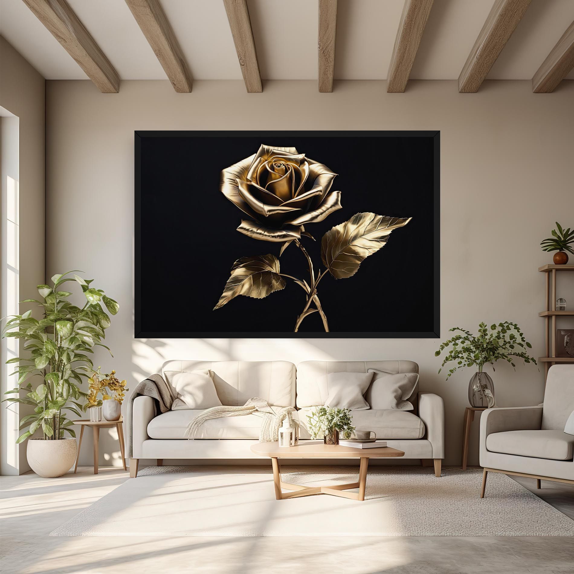 Beautiful Golden Rose mockup 6