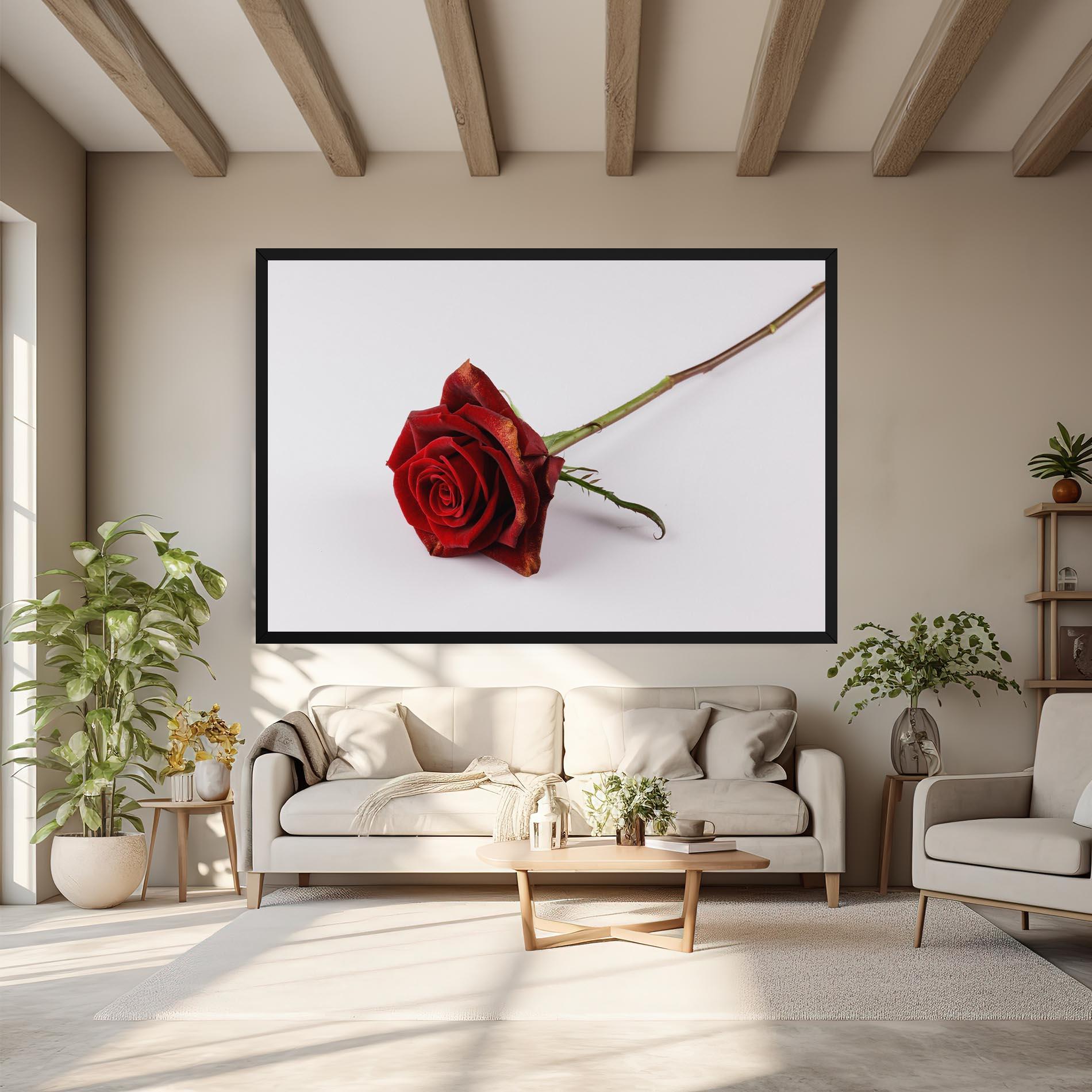 Картина на платно Lonely Rose mockup 6