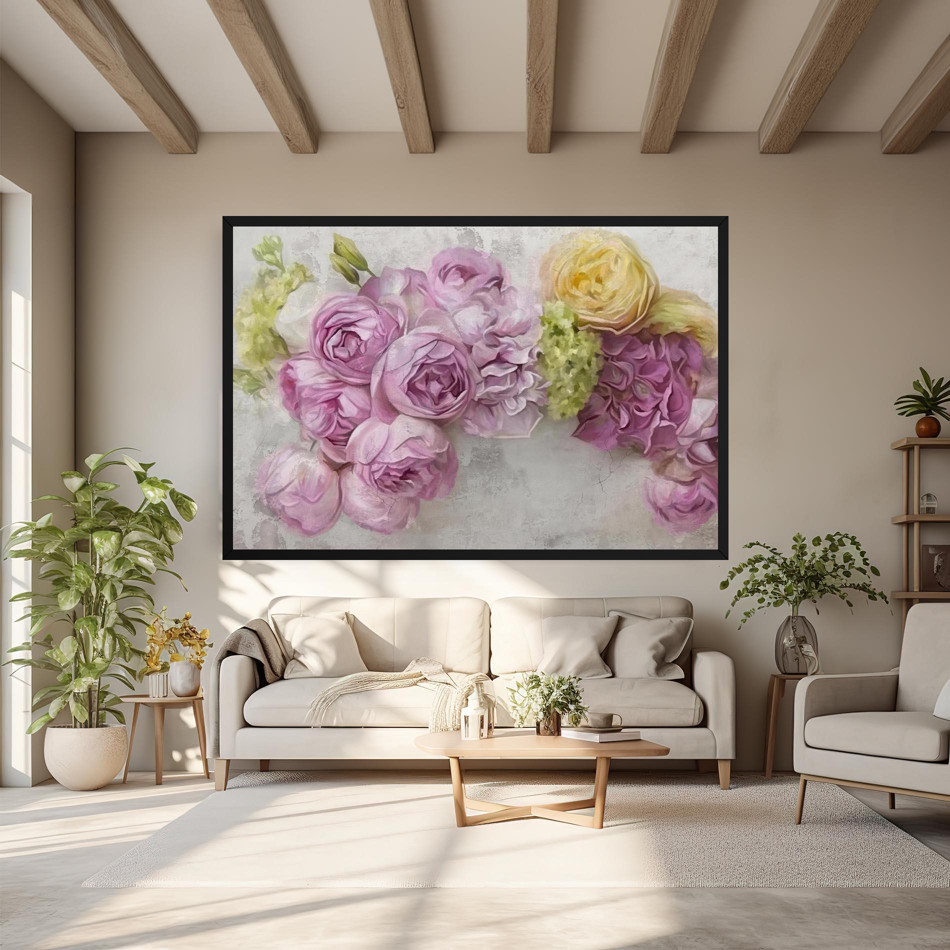 Картина на платно Trandafiri Colorati mockup 6