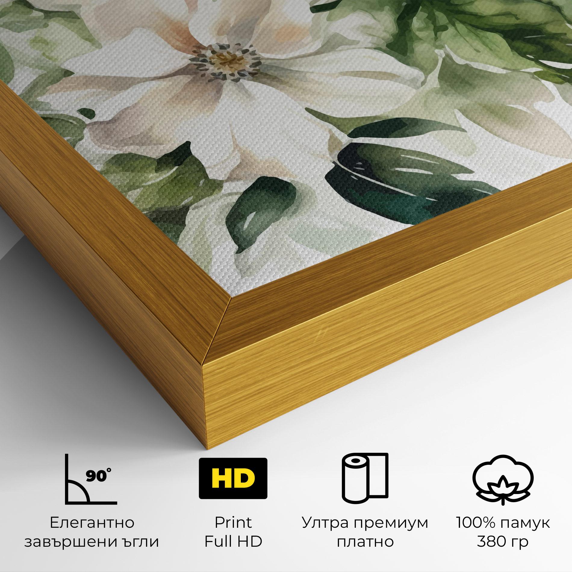Картина на платно Opened Rose mockup 4