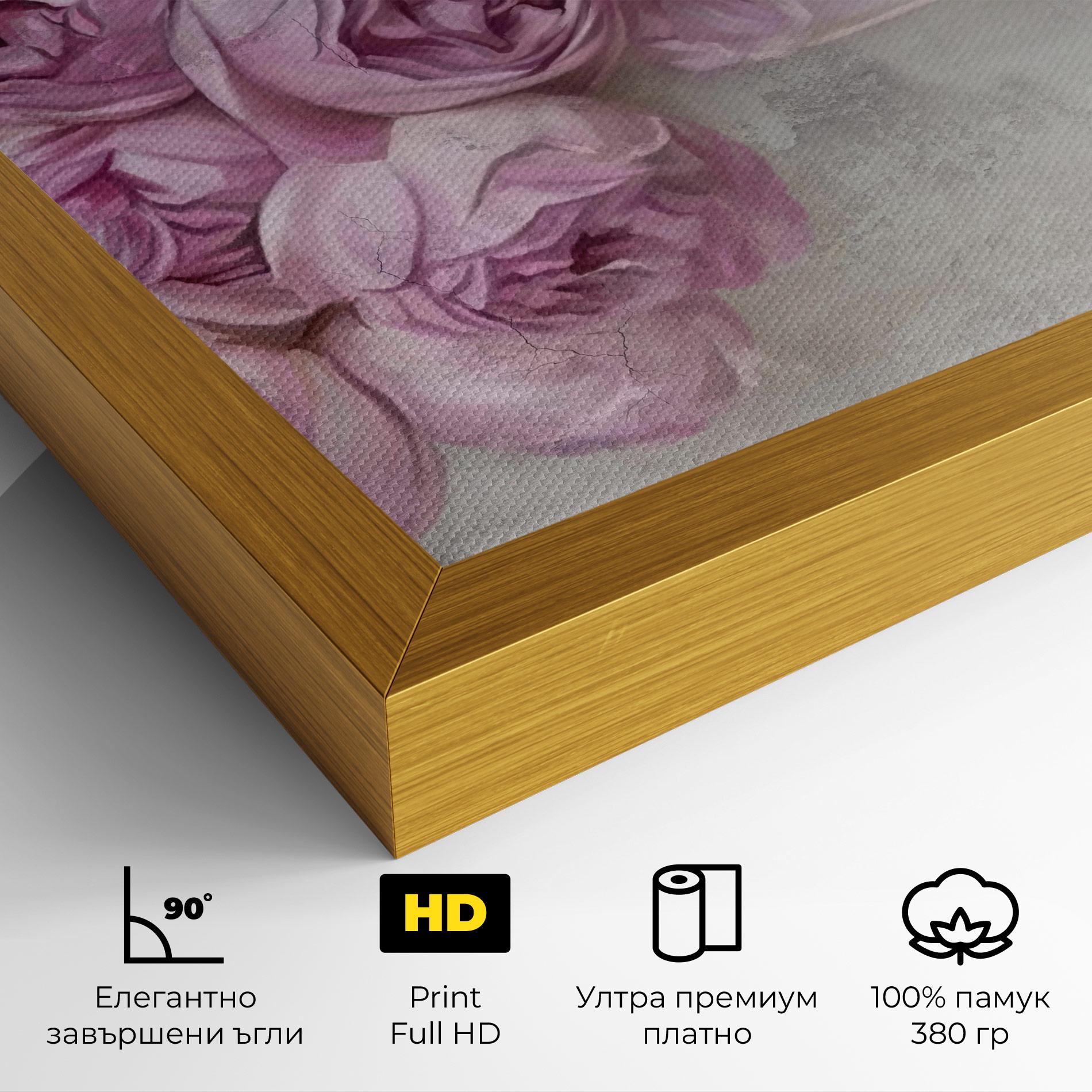 Картина на платно Trandafiri Colorati mockup 4