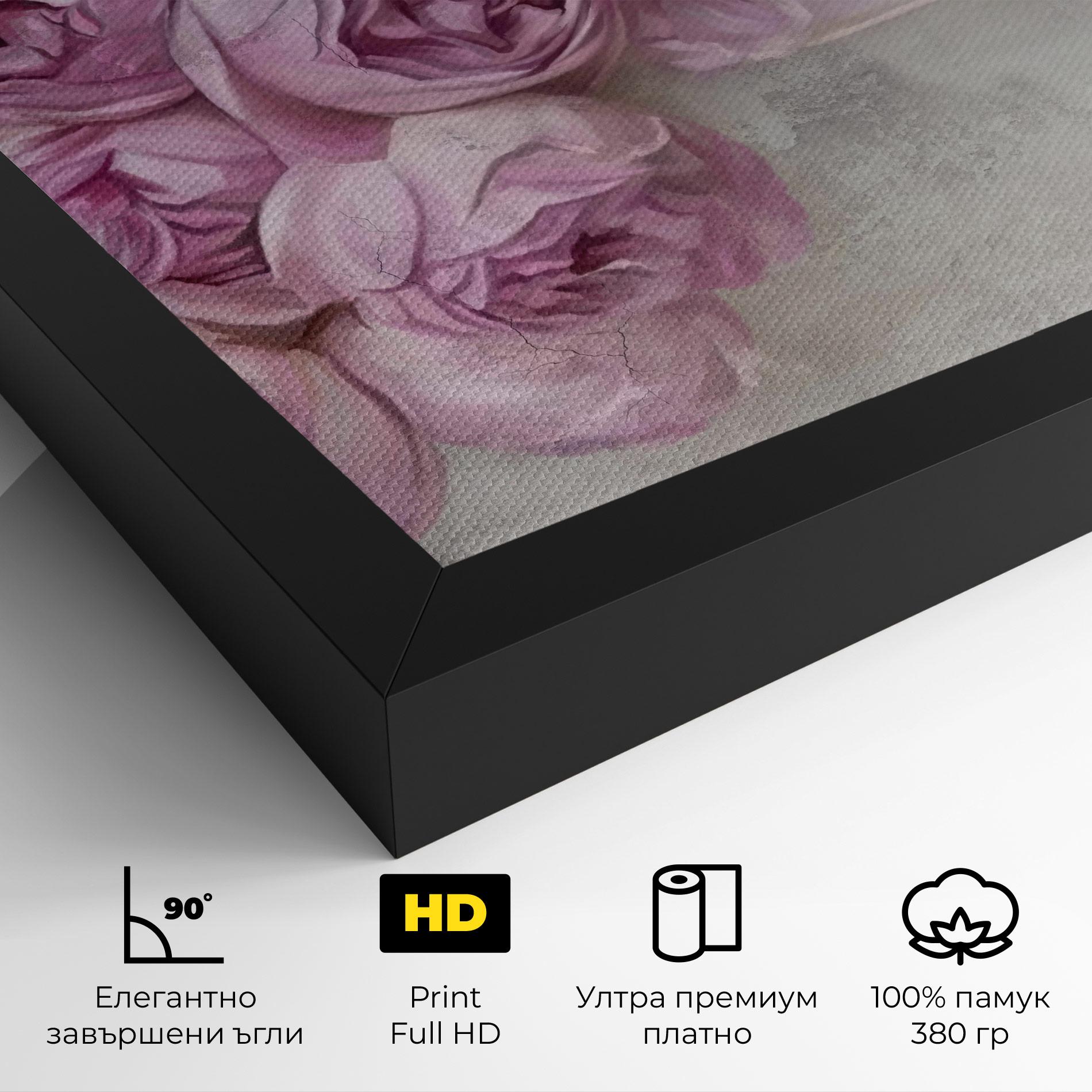 Картина на платно Trandafiri Colorati mockup 4