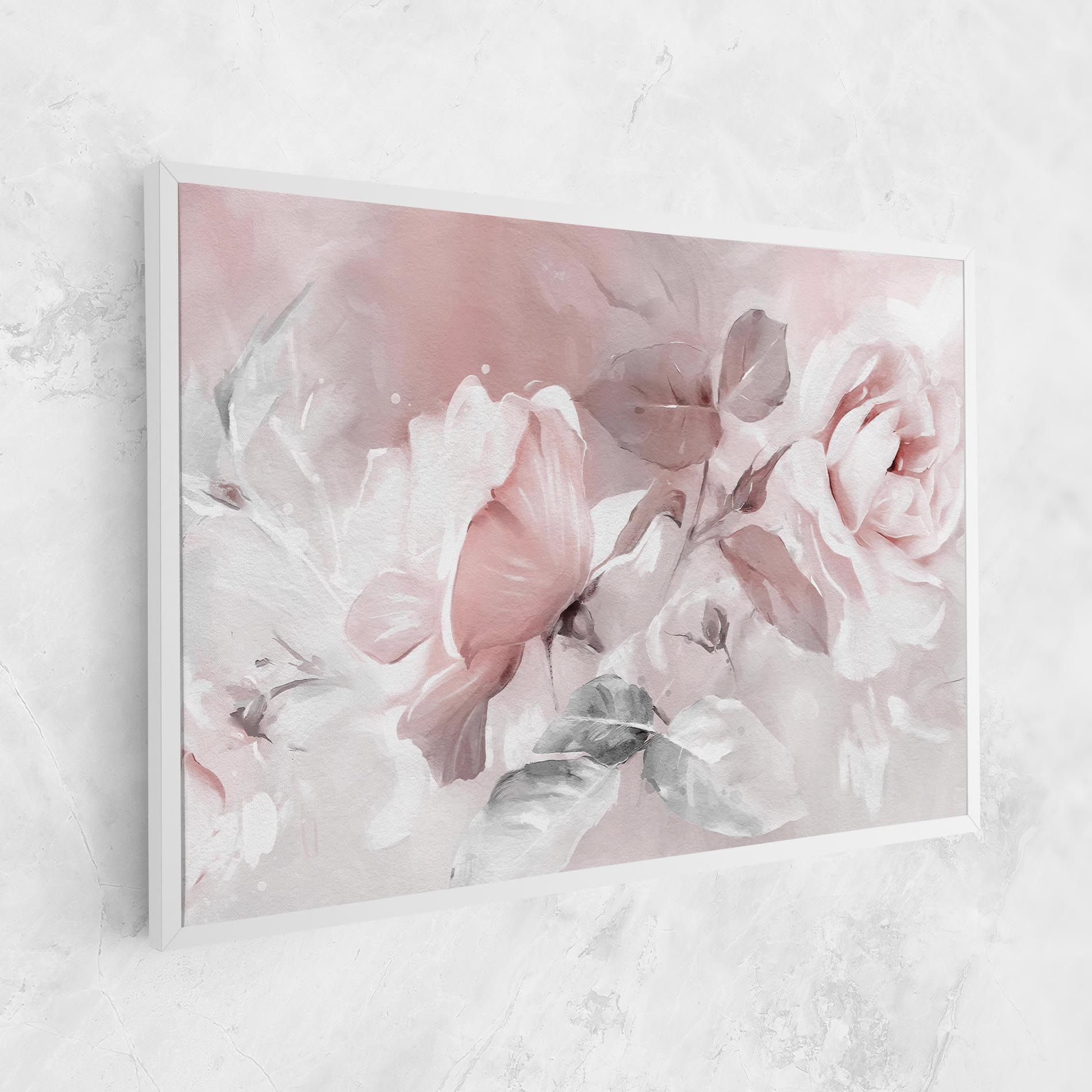 Abstract Pink Flowers mockup 1
