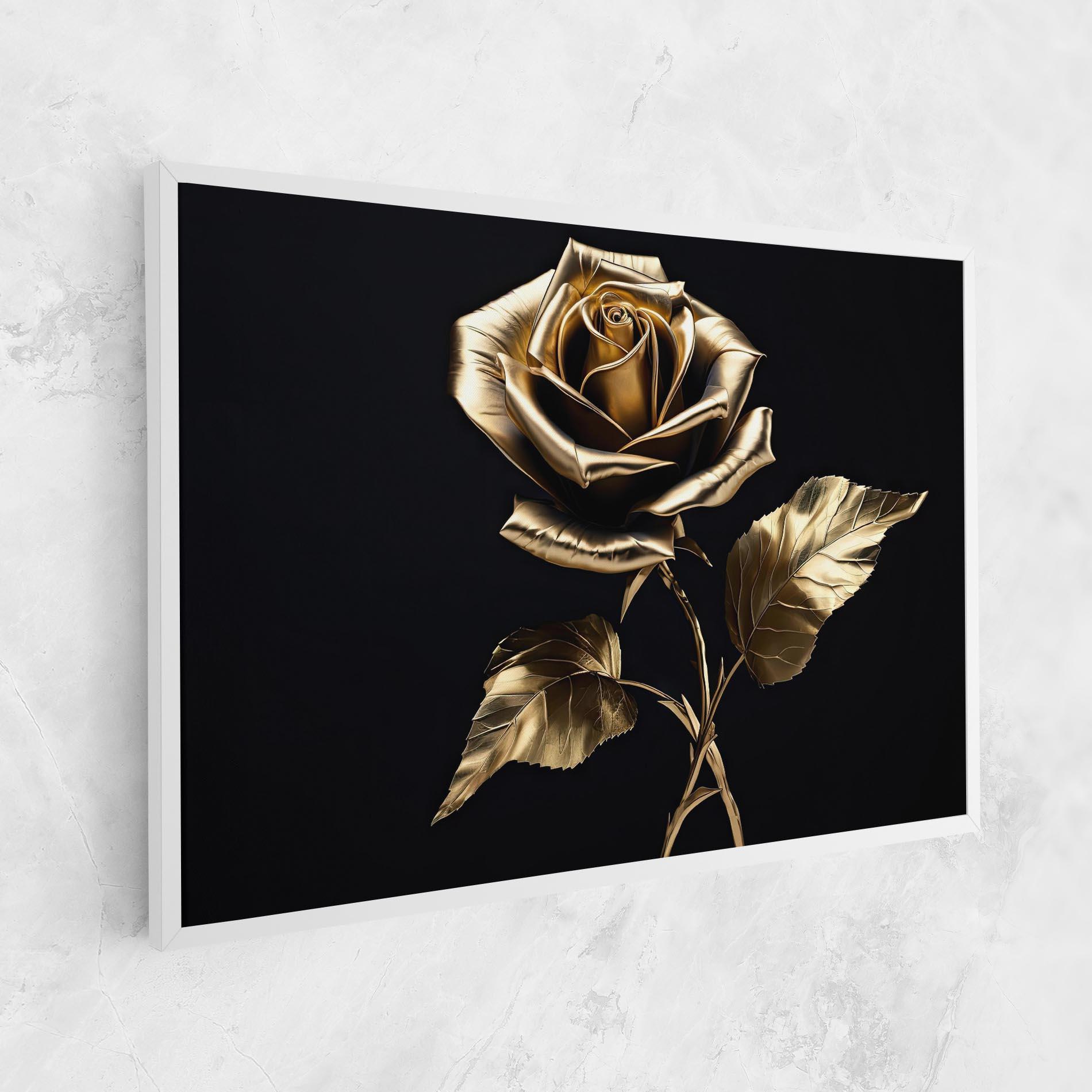 Картина на платно Beautiful Golden Rose mockup 1