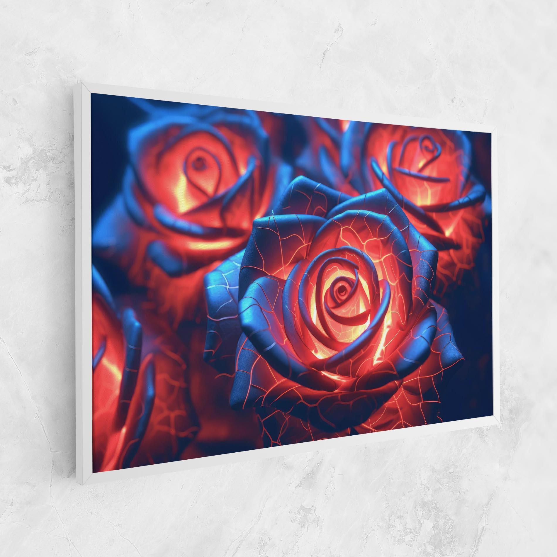 Картина на платно Glowing Roses mockup 1