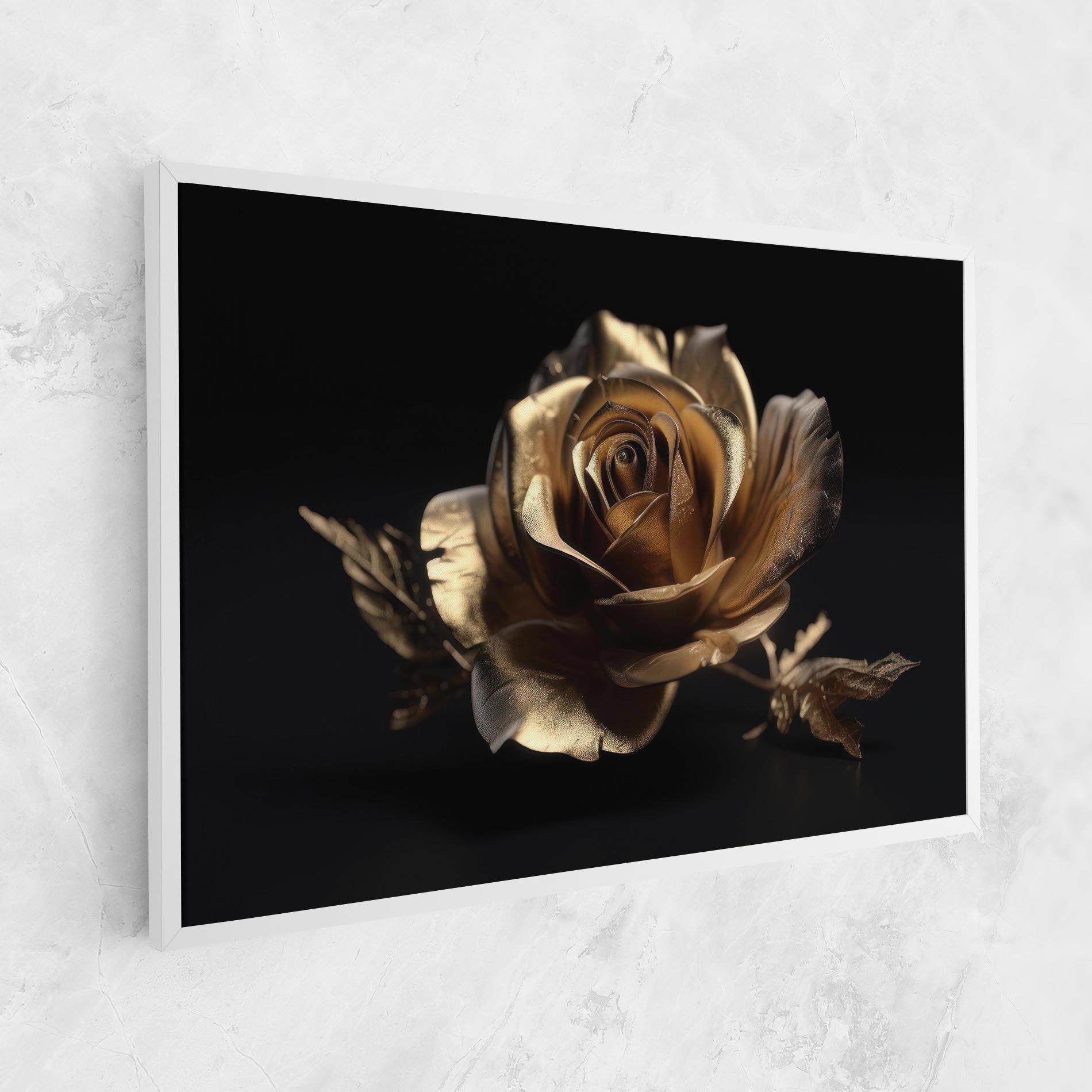 Картина на платно Gold Rose mockup 1