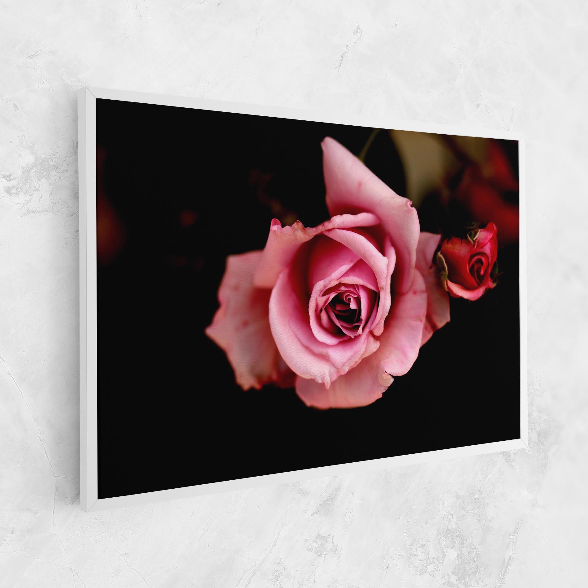 Картина на платно Opened Pink Rose mockup 1