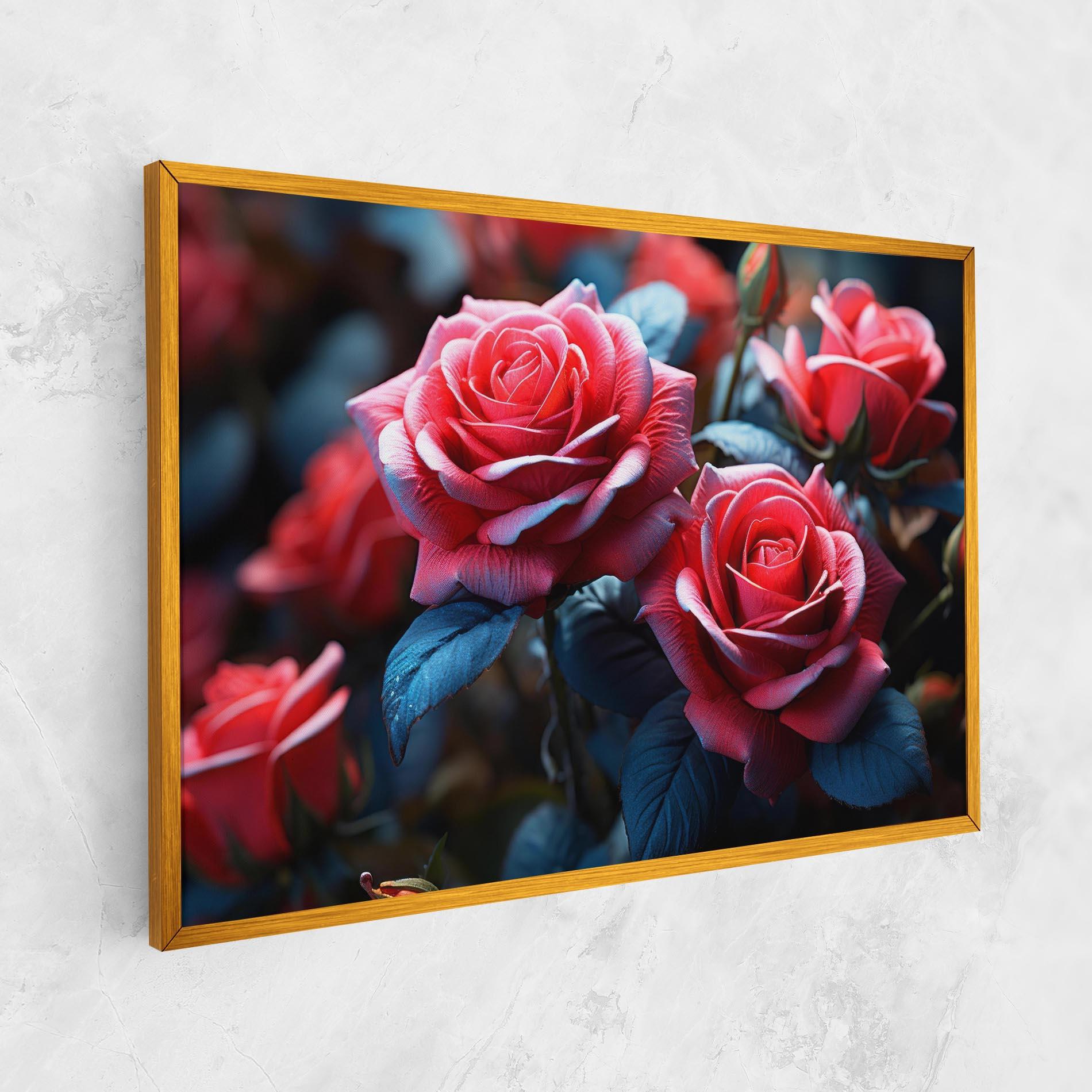 Картина на платно Dark Pink Rose mockup 1