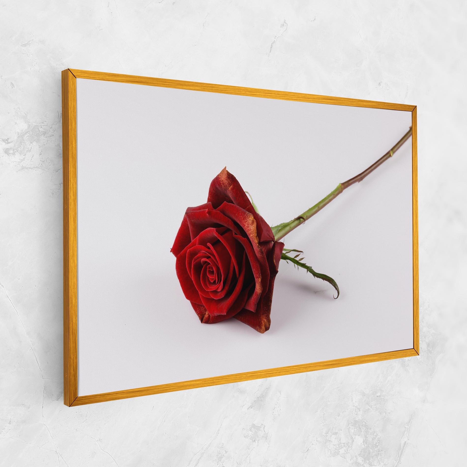 Картина на платно Lonely Rose mockup 1