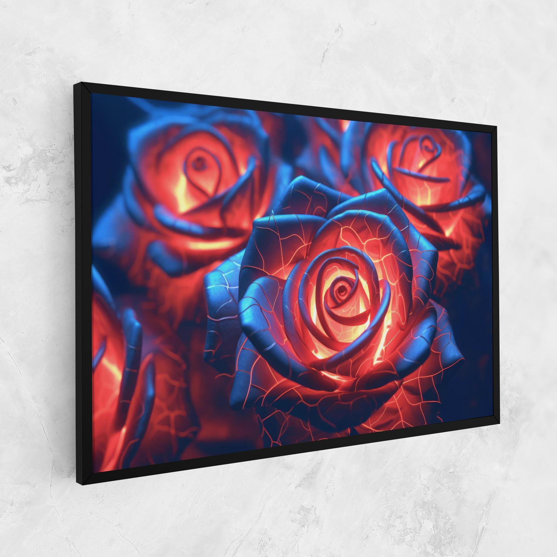 Картина на платно Glowing Roses mockup 1