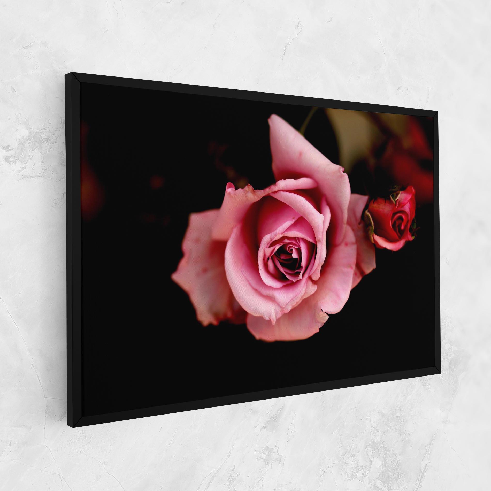 Картина на платно Opened Pink Rose mockup 1
