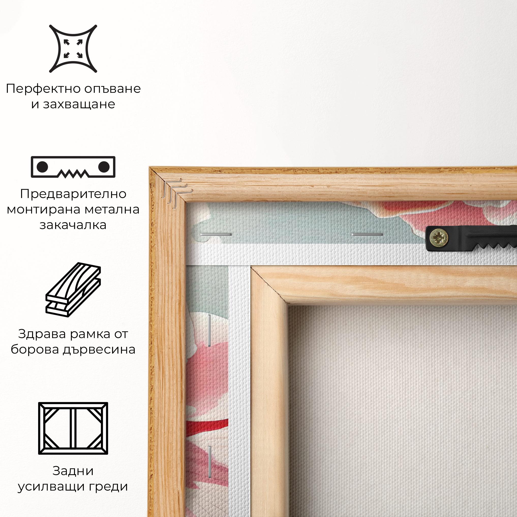 Картина на платно Bih Pink Rose mockup 5