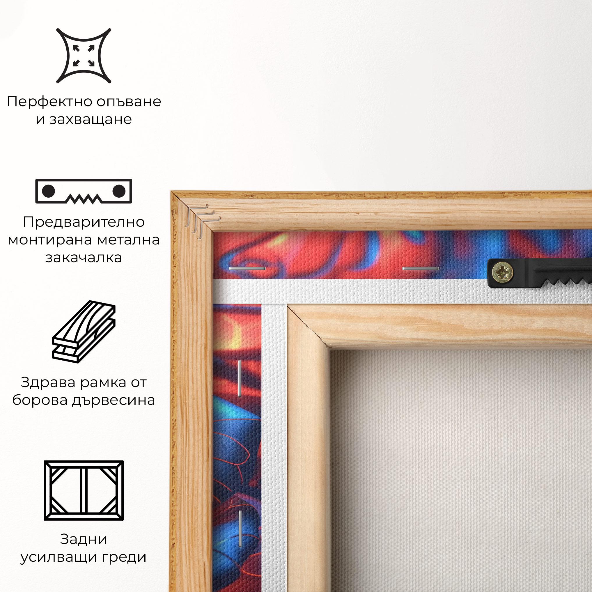 Картина на платно Glowing Roses mockup 5