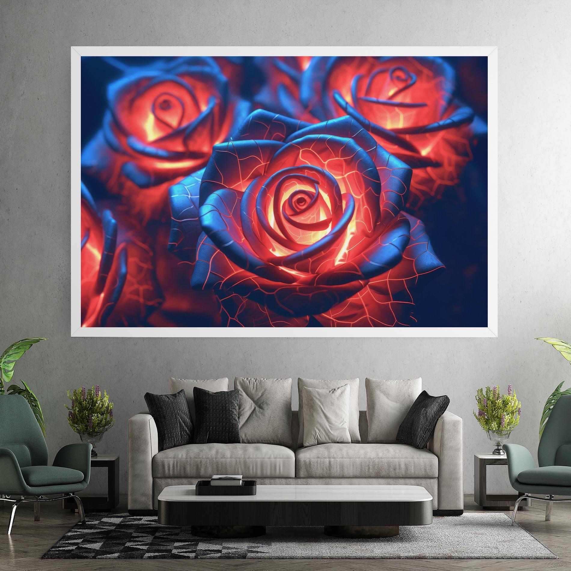 Картина на платно Glowing Roses mockup 7