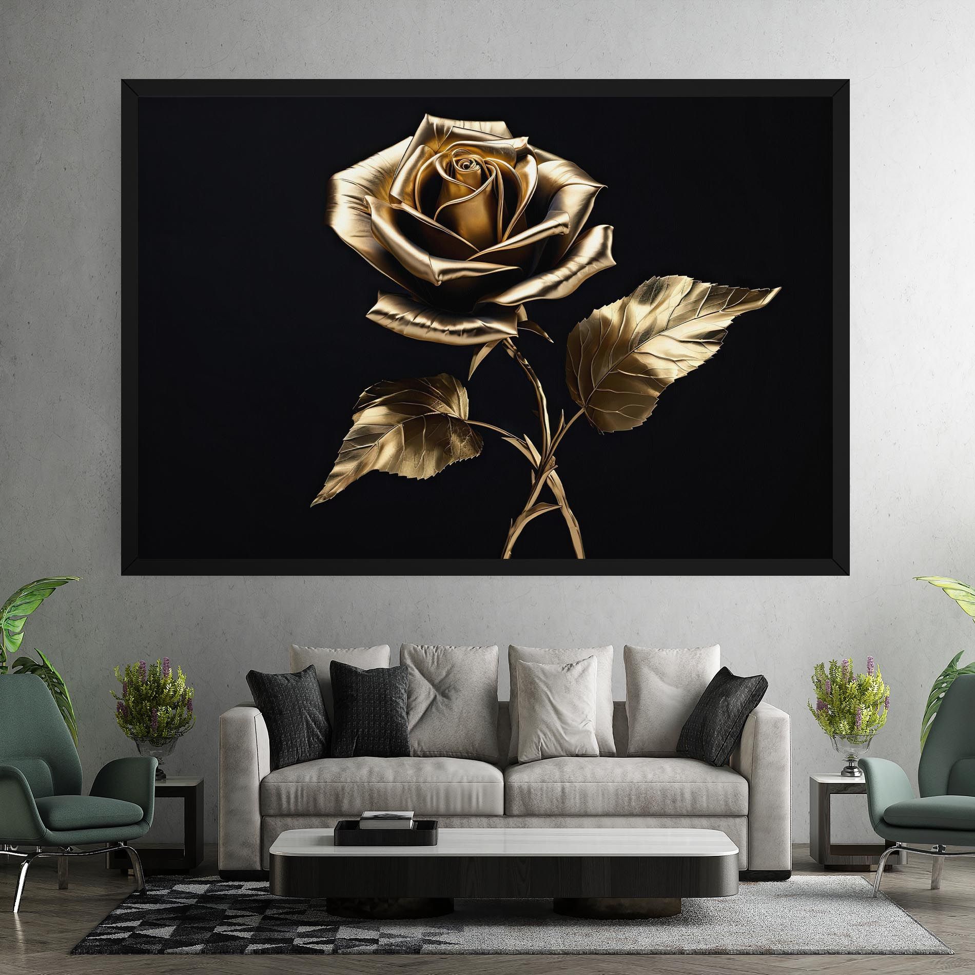 Beautiful Golden Rose mockup 7