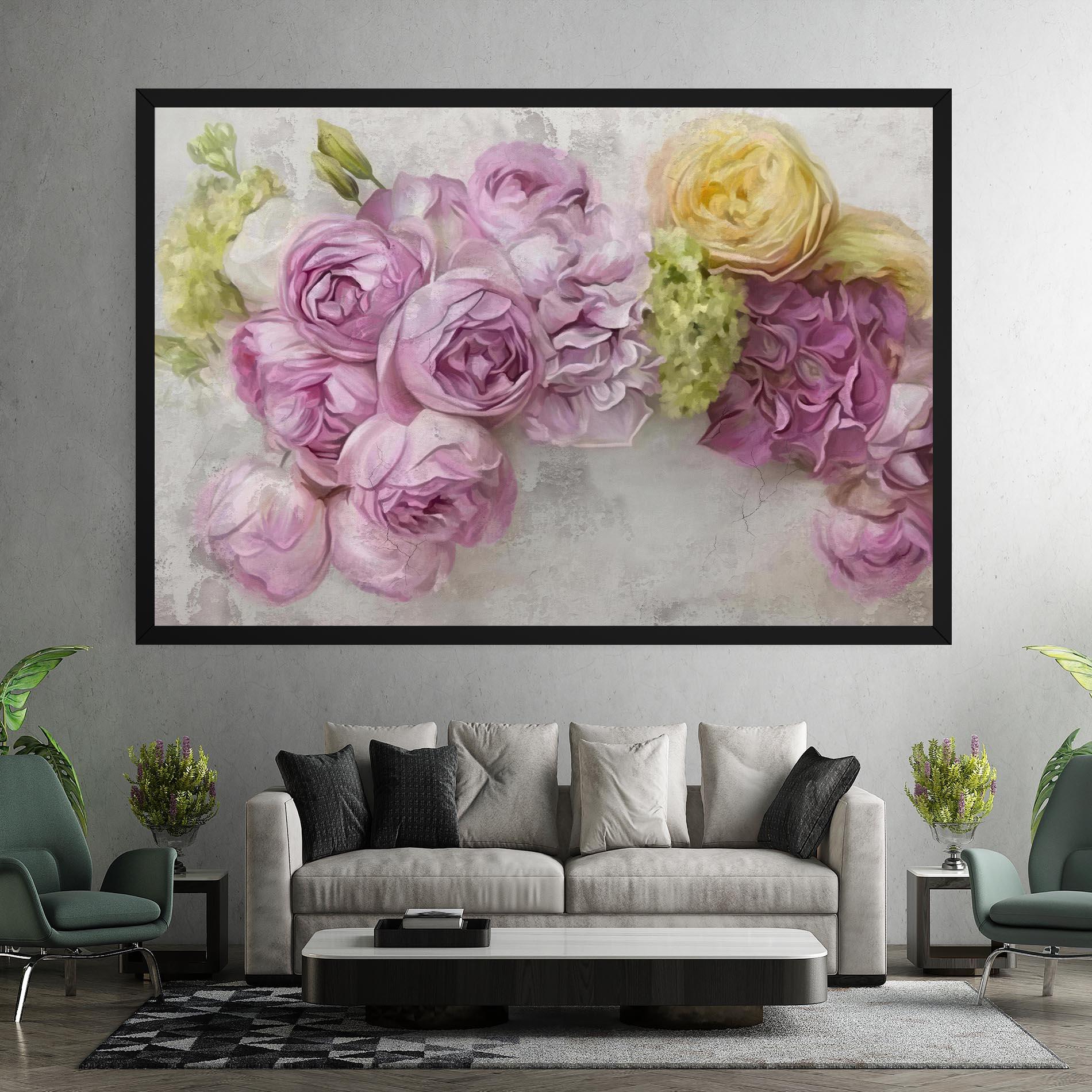 Картина на платно Trandafiri Colorati mockup 7