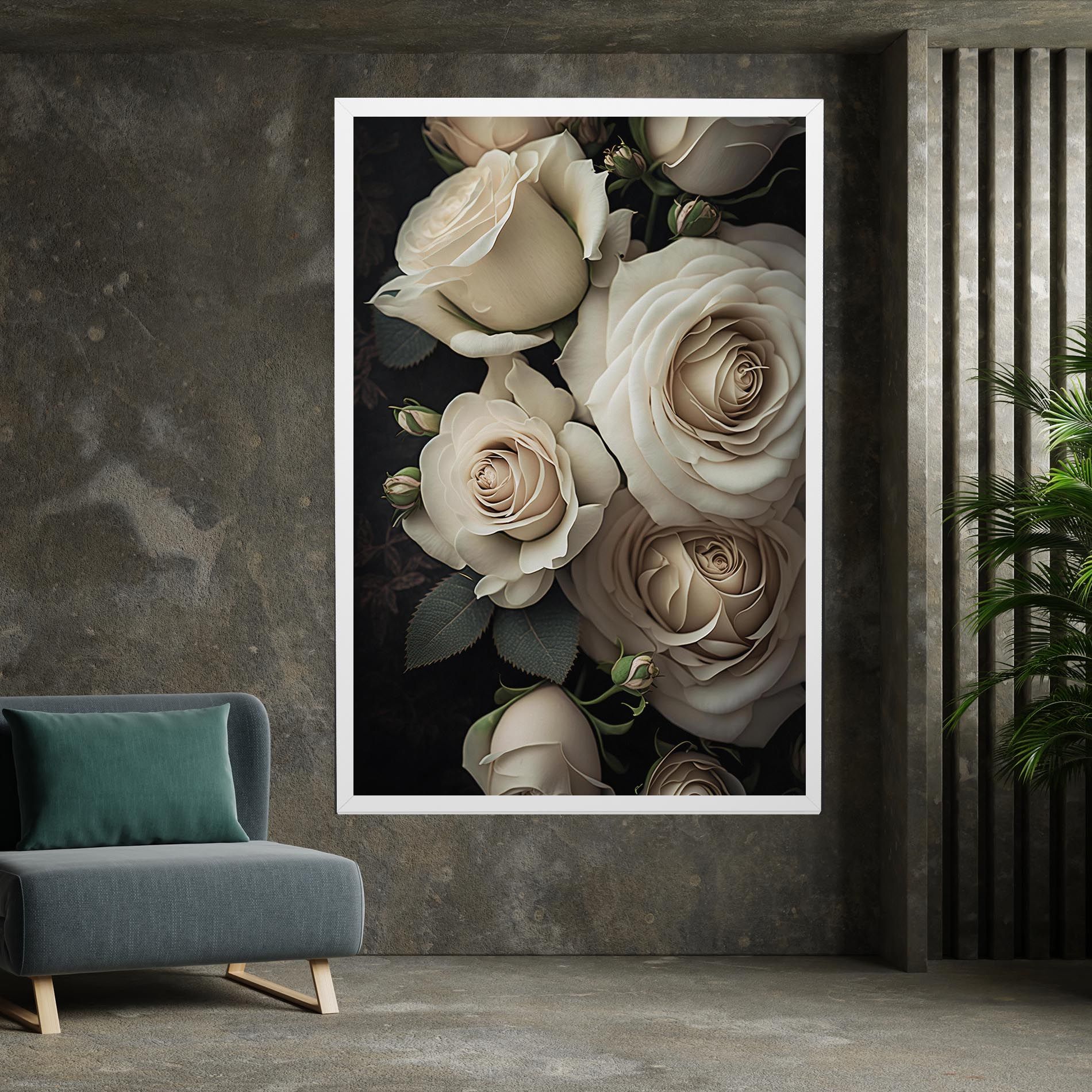 Cream Roses Close Up mockup 7
