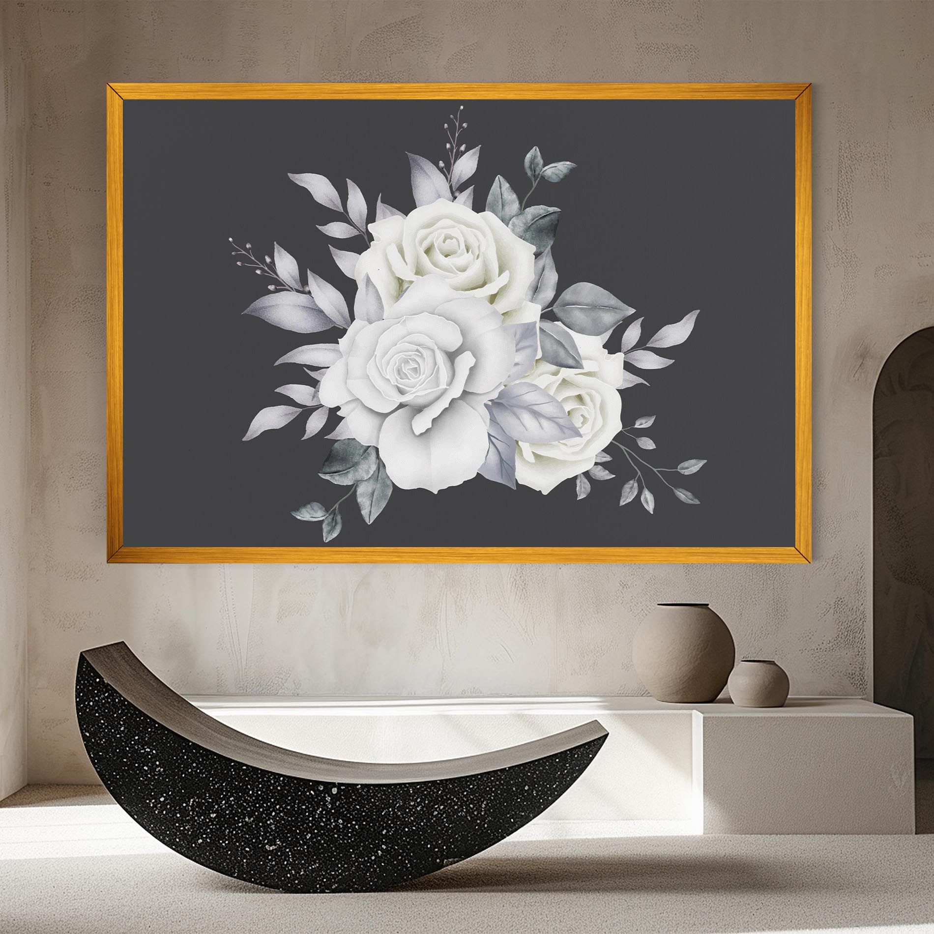 White Grey Rose mockup 8