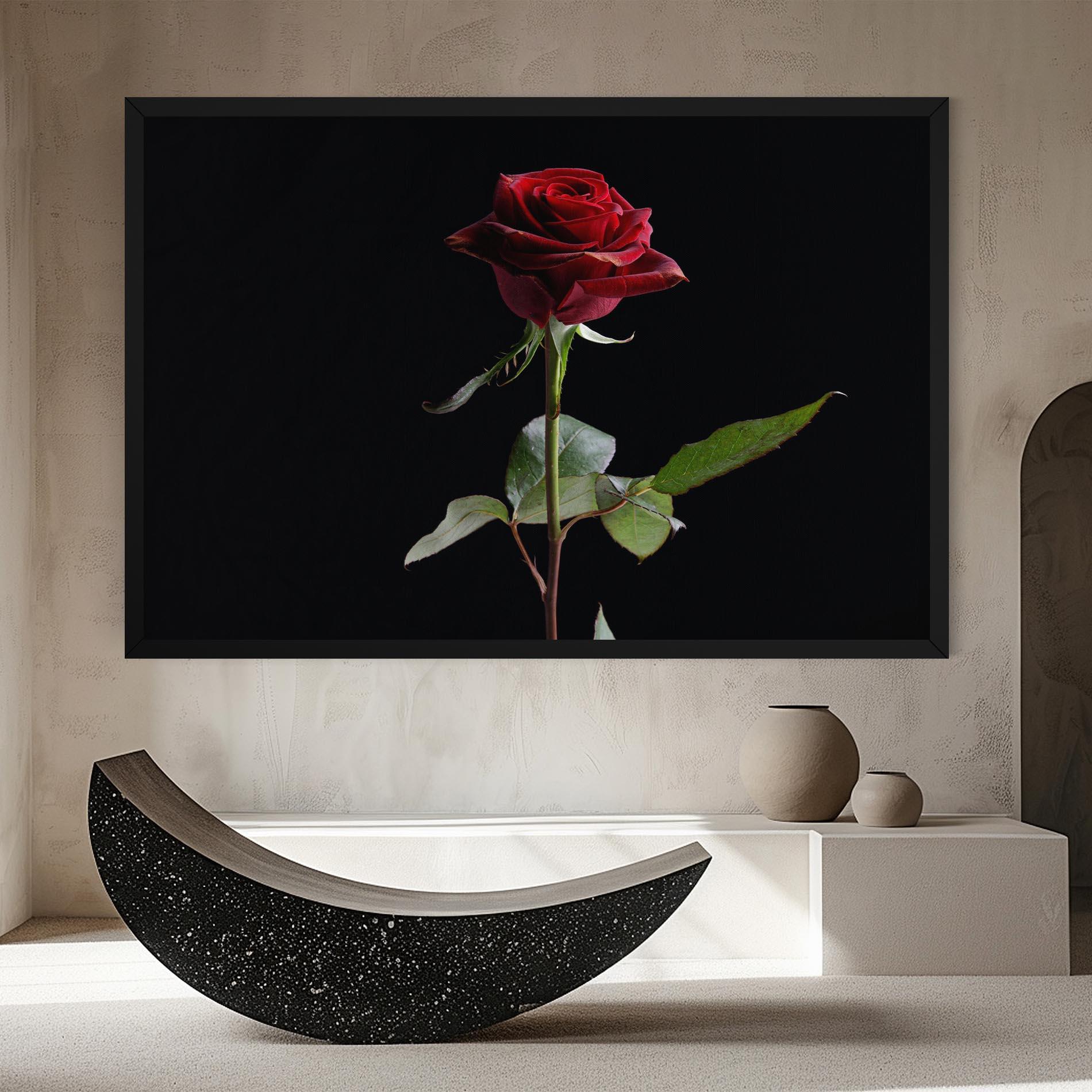 Картина на платно Beautiful Red Rose mockup 8